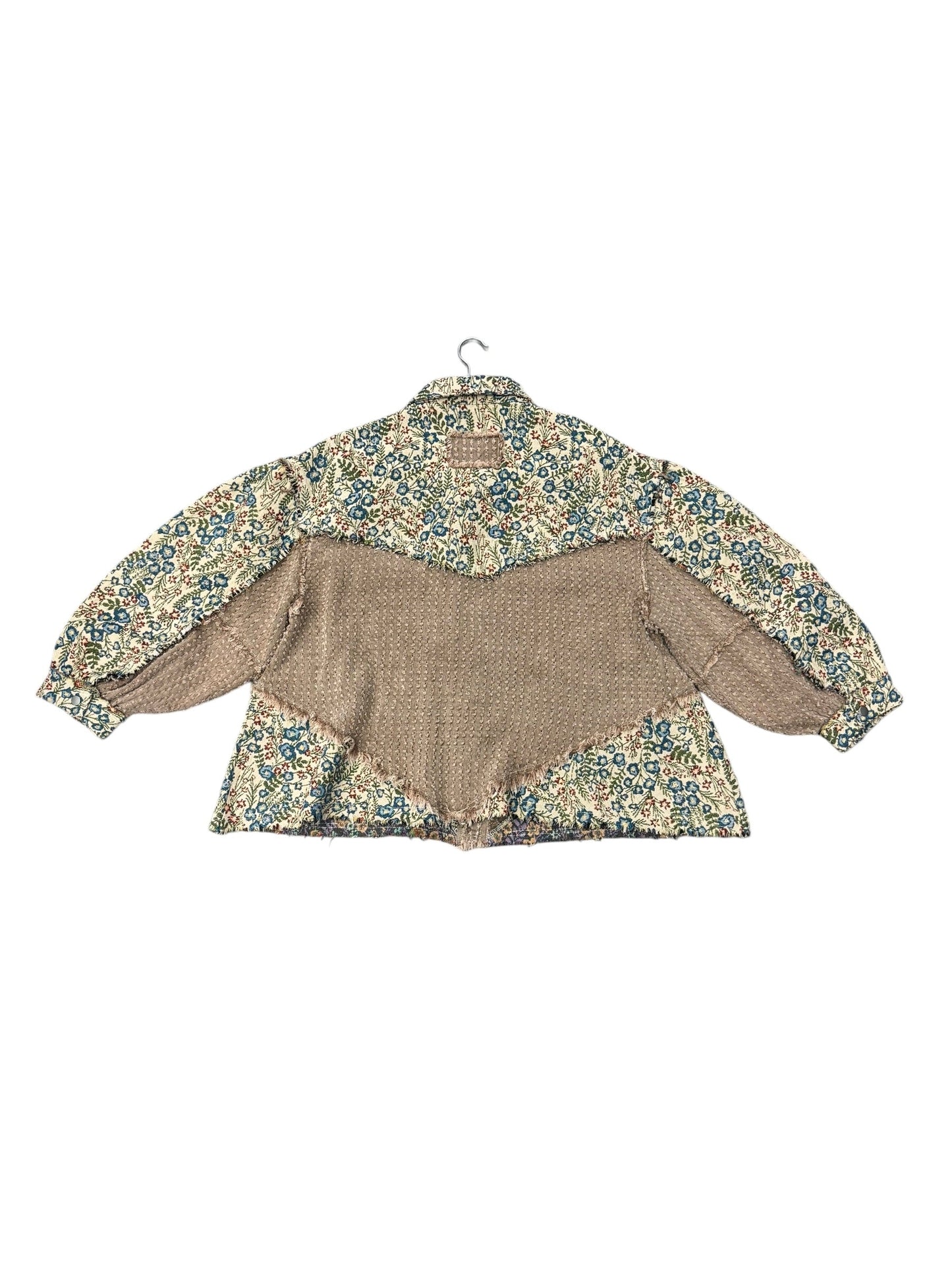 Jacket Shirt By Pol In Tan, Size: M