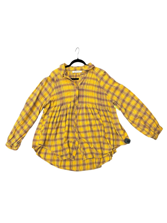 Tunic Long Sleeve By We The Free In Yellow, Size: Xl