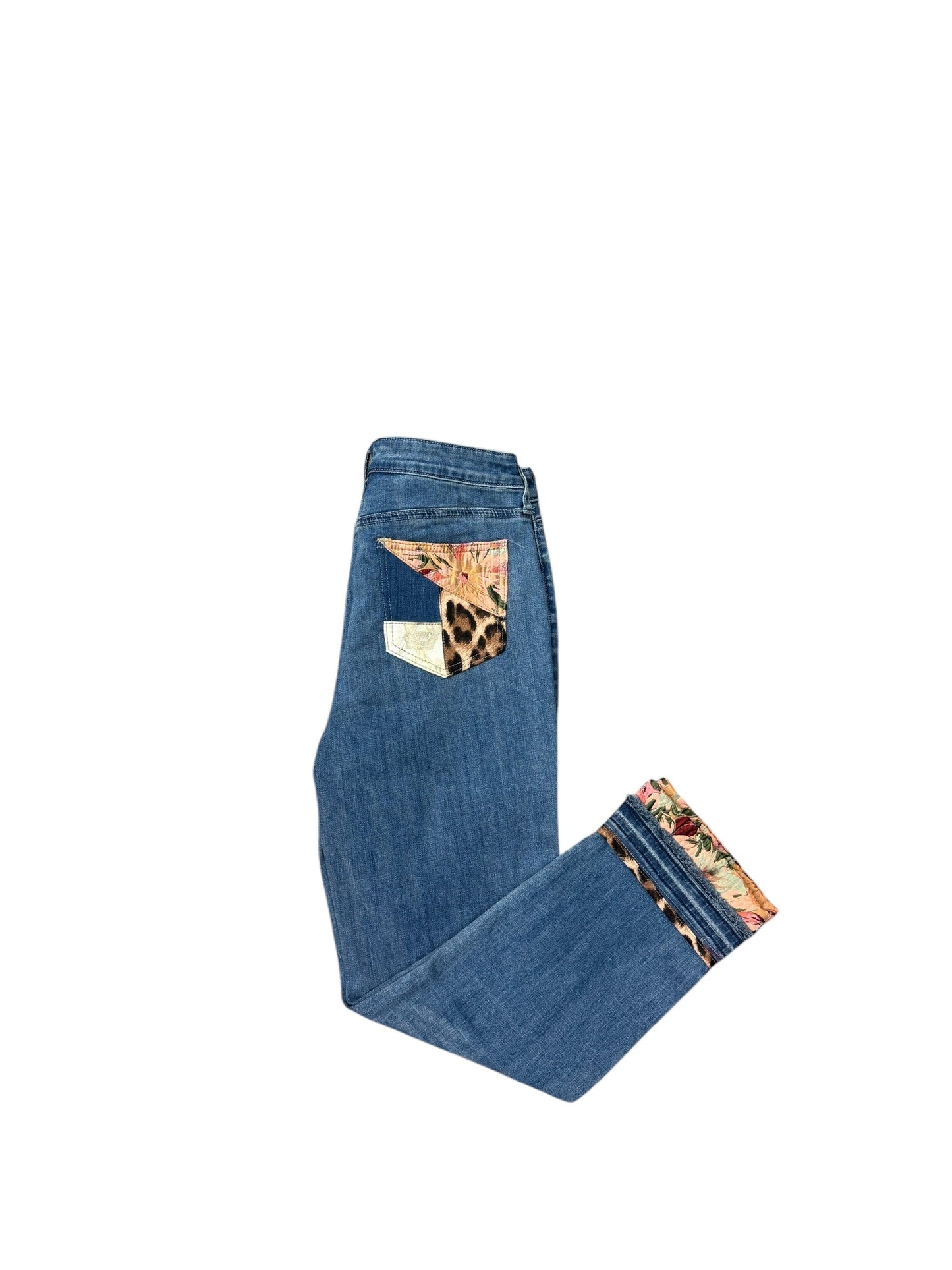 Jeans Straight By Chicos In Blue Denim, Size: 10