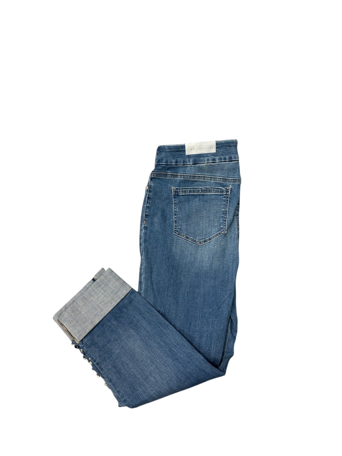 Jeans Flared By Liverpool In Blue Denim, Size: 12