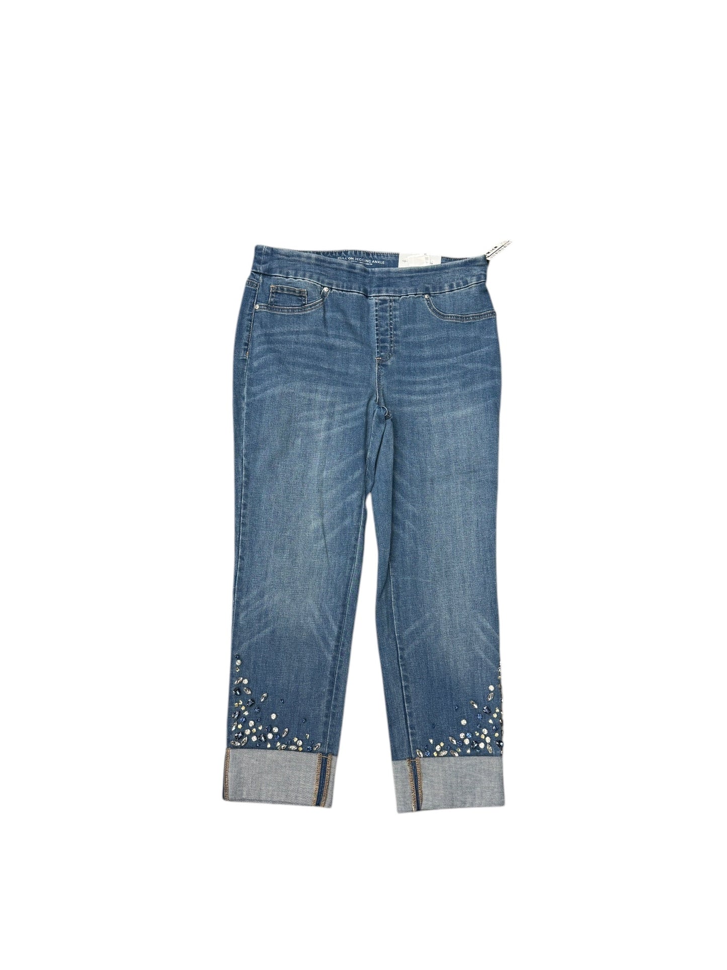 Jeans Flared By Liverpool In Blue Denim, Size: 12