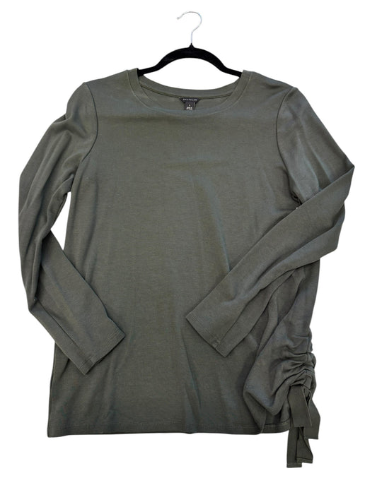 Top Long Sleeve By Ann Taylor In Green, Size: S