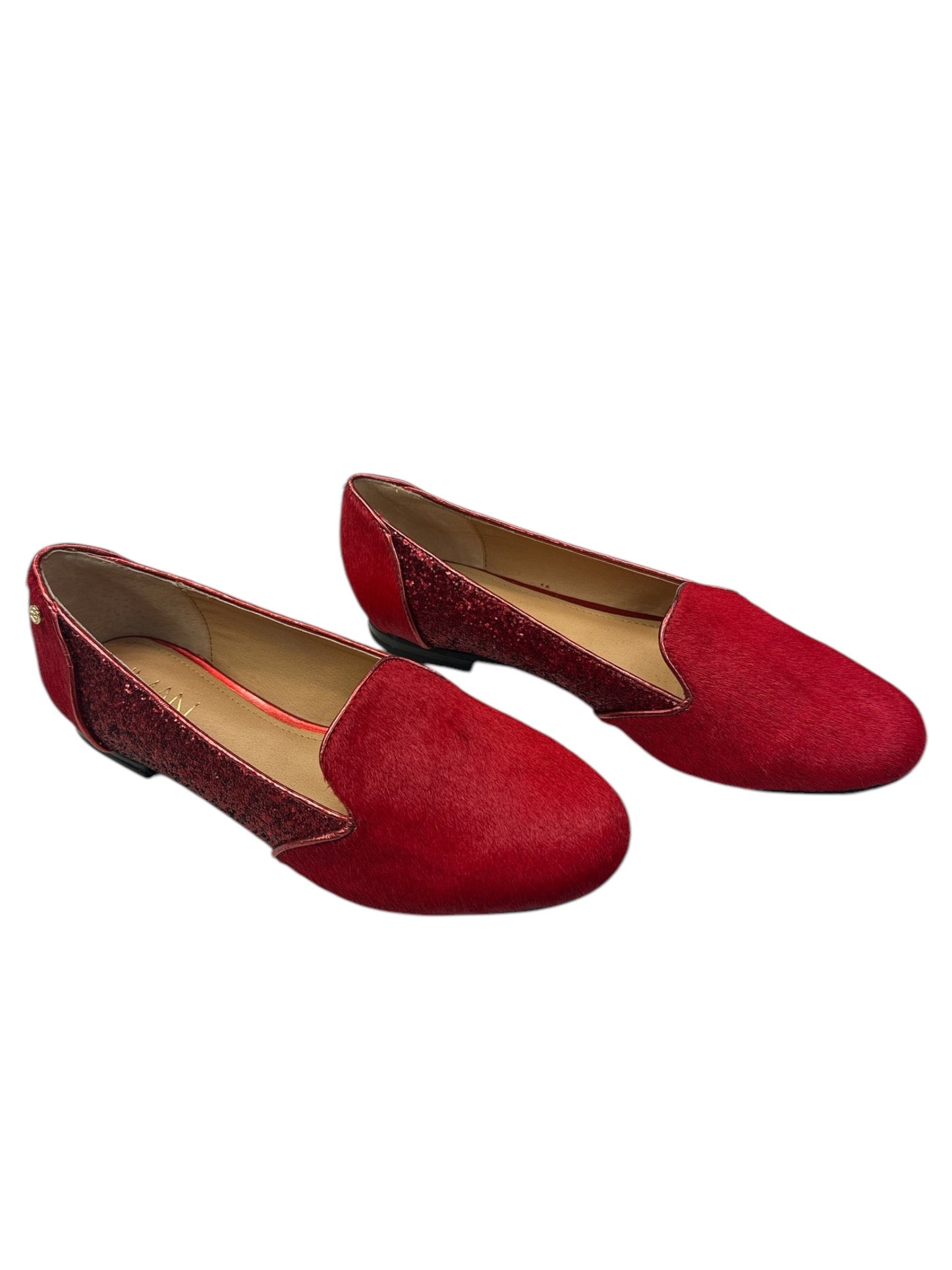 Shoes Flats By Iman Hsn In Red, Size: 7.5