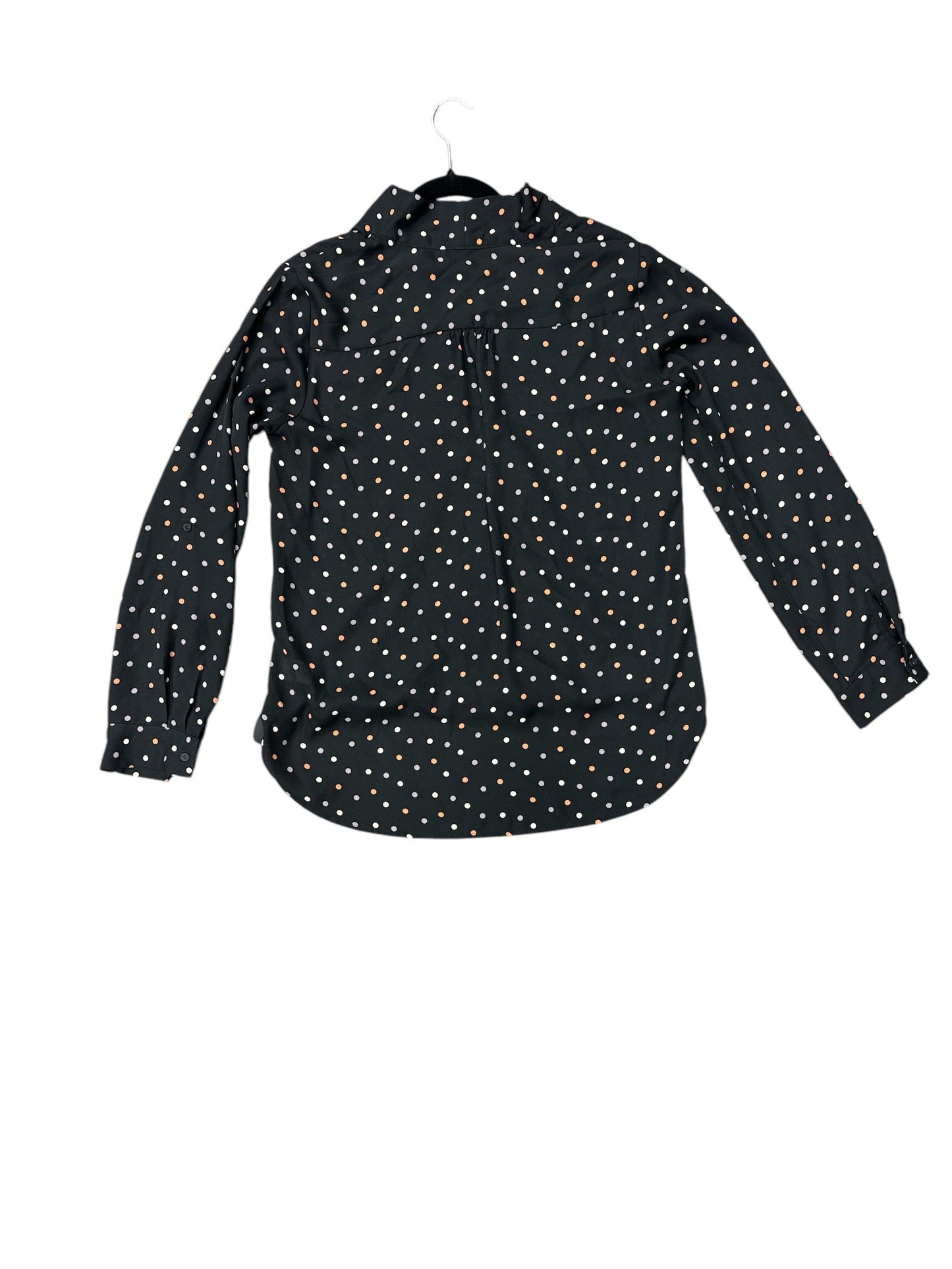 Top Long Sleeve By Pleione In Black, Size: M