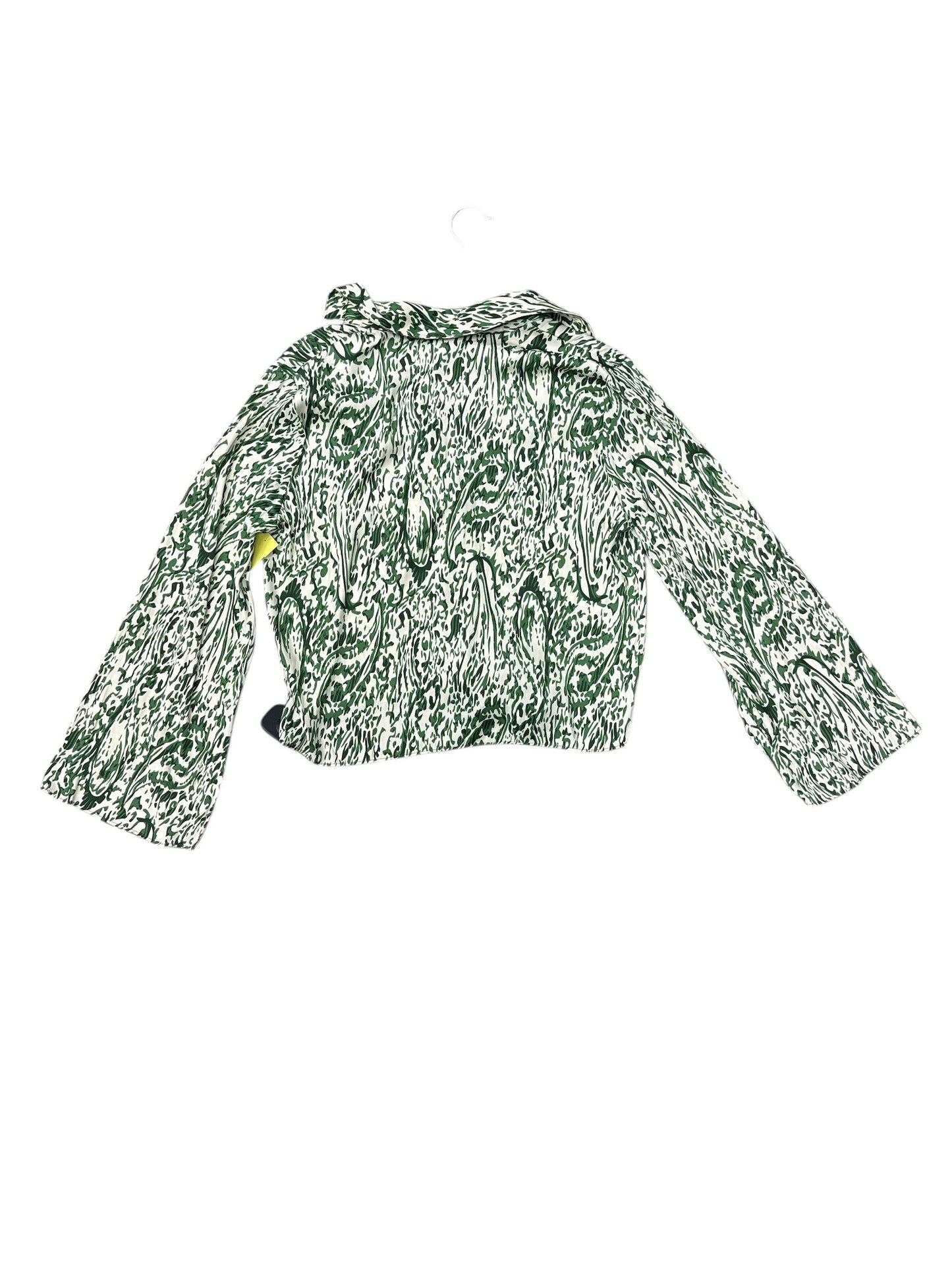 Blouse Long Sleeve By Rachel Zoe In Green, Size: S