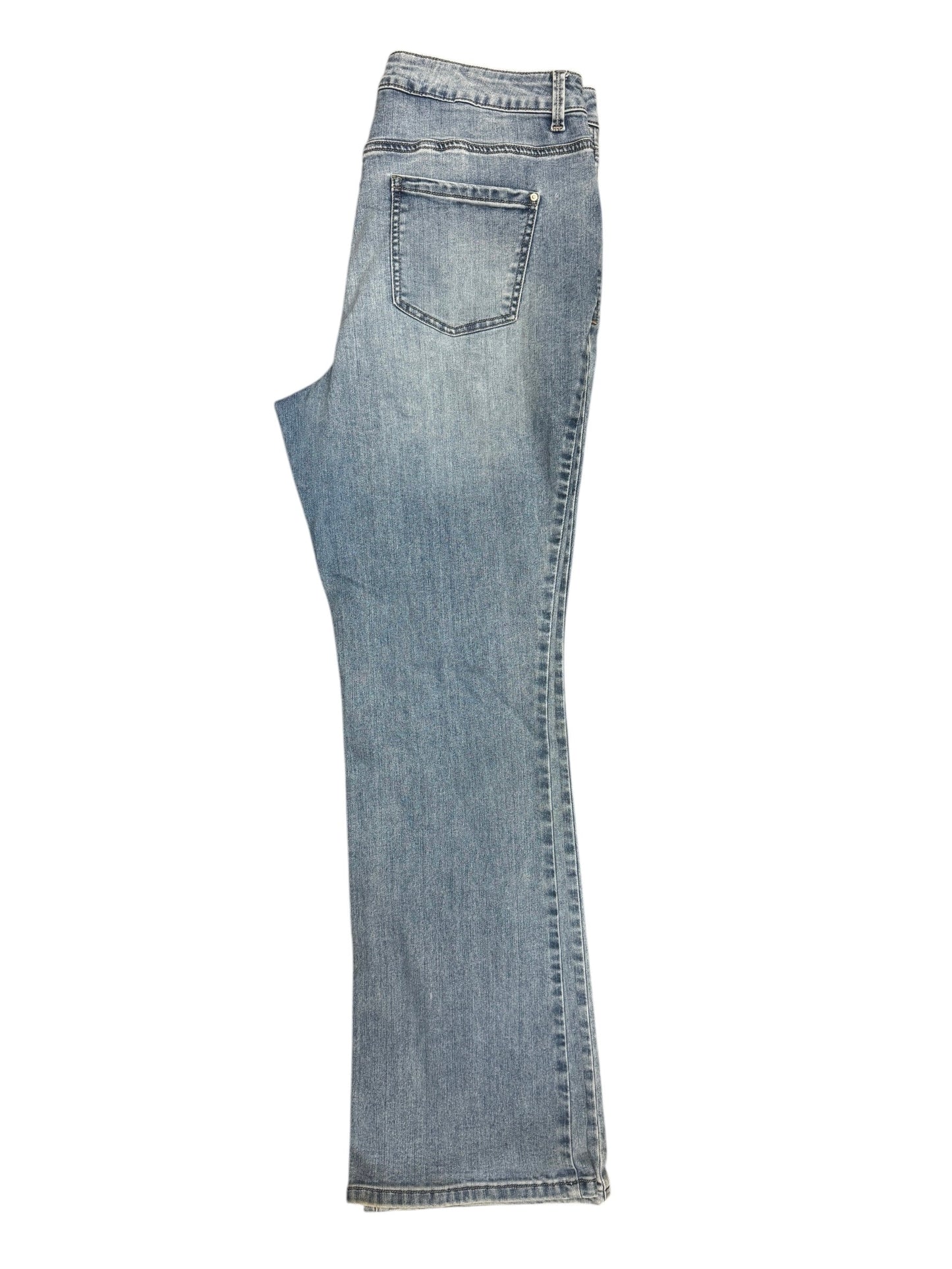 Jeans Flared By Maurices In Blue Denim, Size: 14