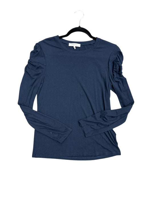 Top Long Sleeve By Frame In Navy, Size: L