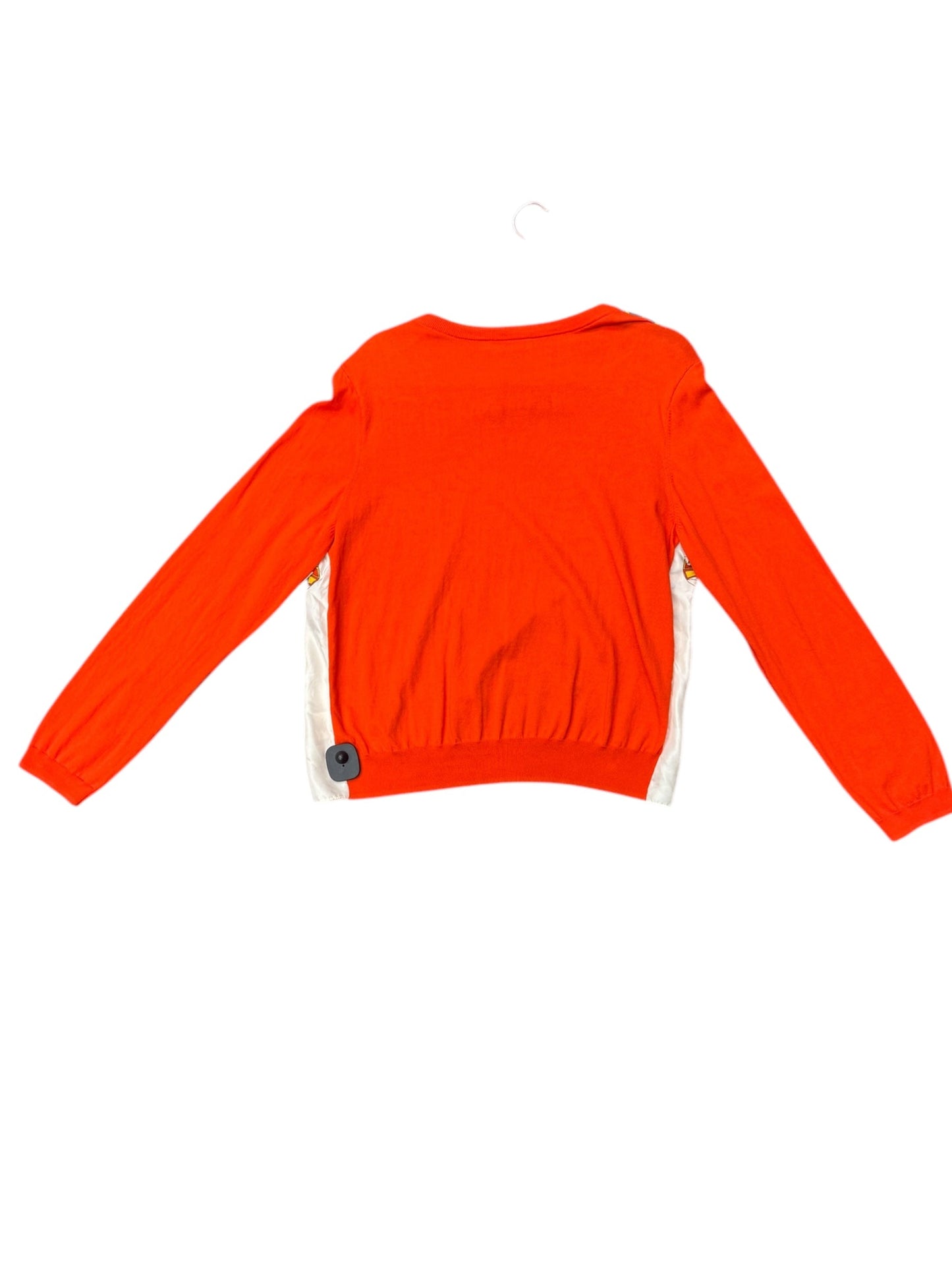 Top Long Sleeve Designer By Tory Burch In Orange, Size: Xl