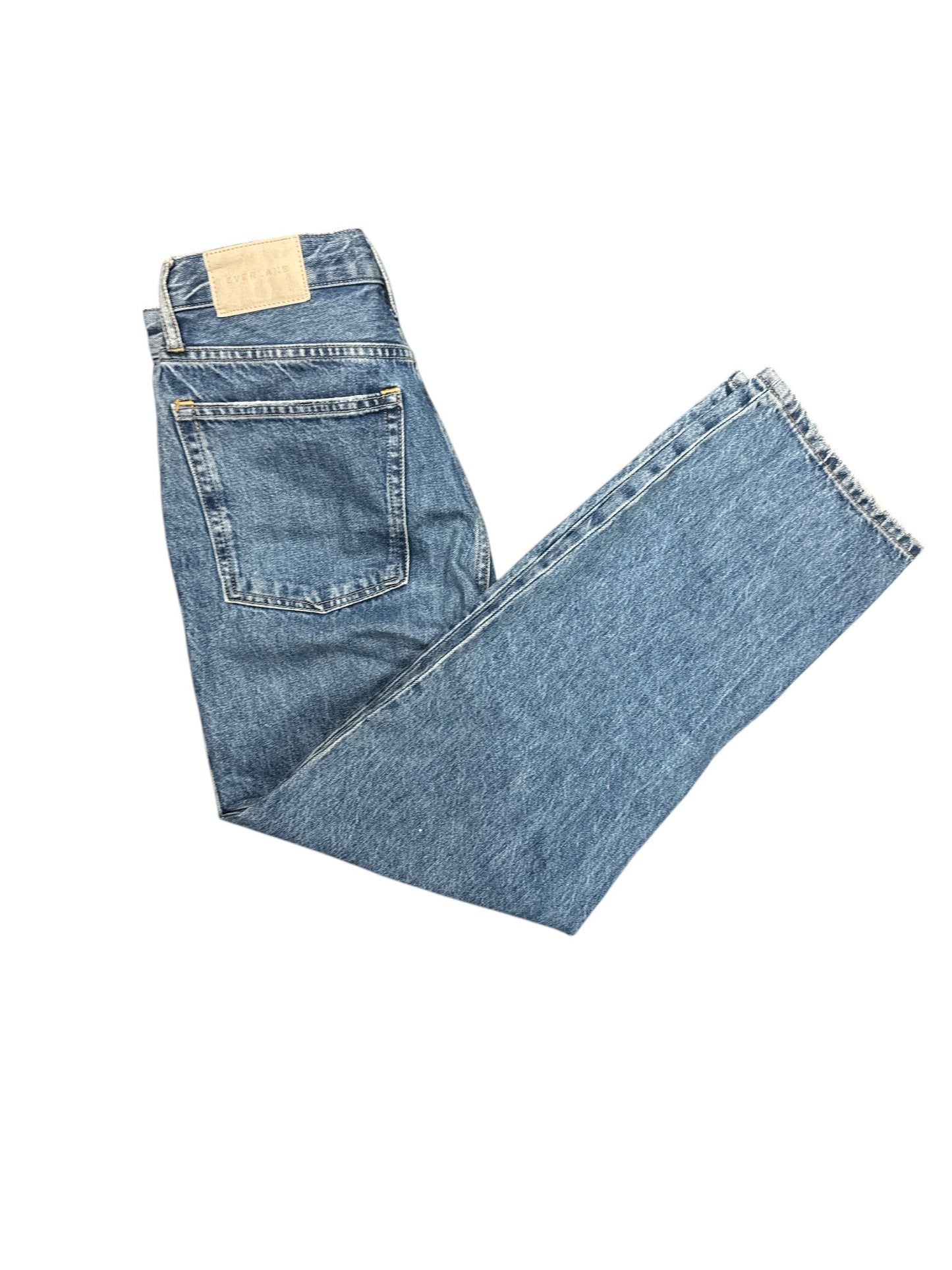 Jeans Straight By Everlane In Blue Denim, Size: 4