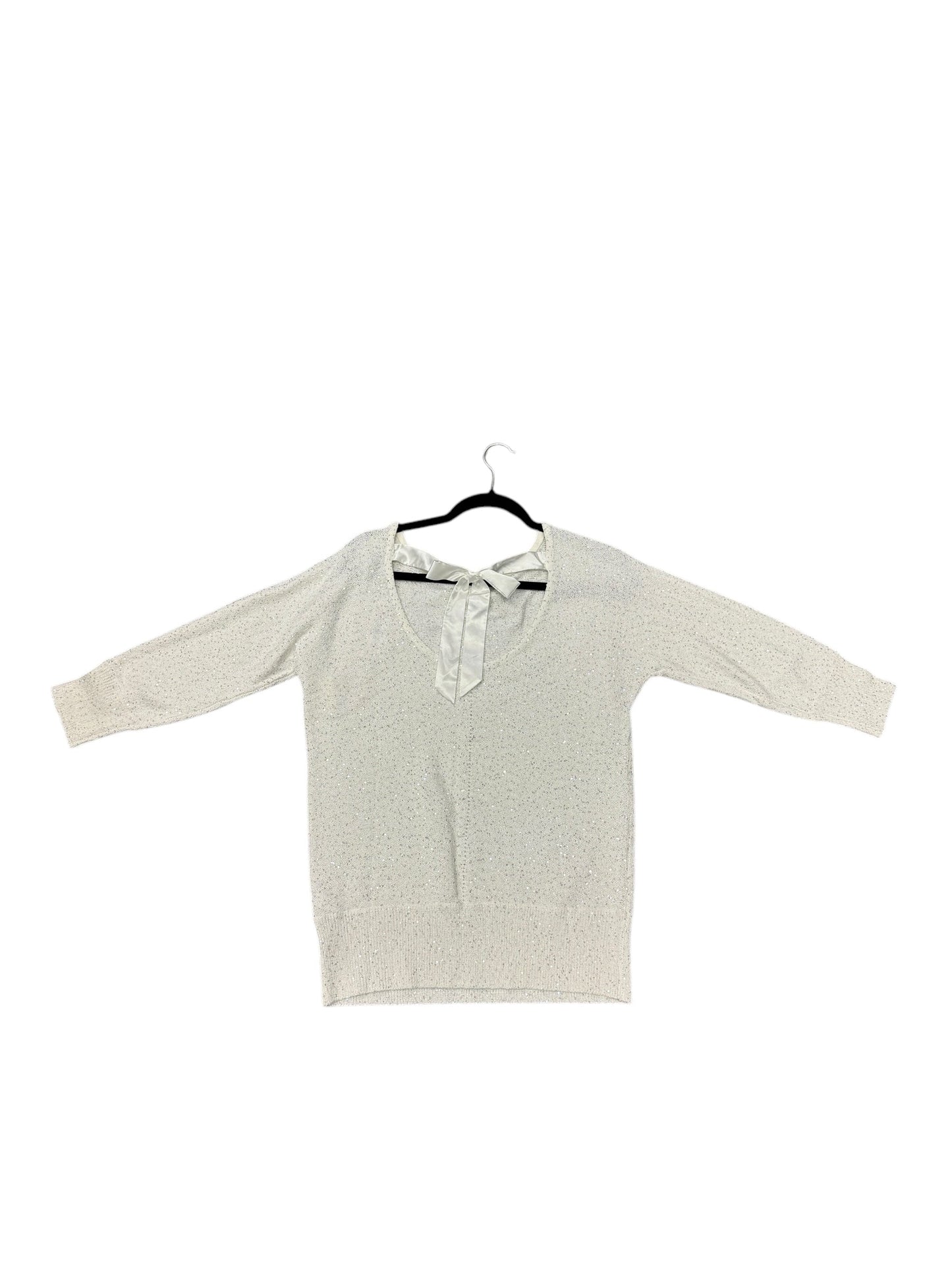 Sweater By White House Black Market In Cream, Size: L