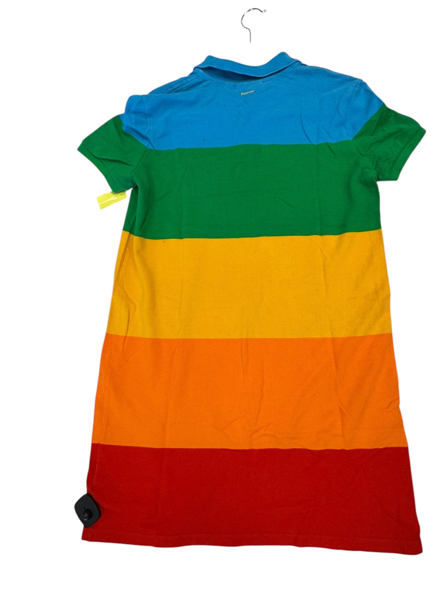 Dress Casual Midi By Lacoste In Rainbow Print, Size: 12