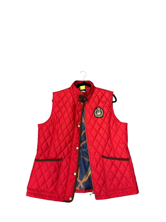 Vest Puffer & Quilted By Ralph Lauren Black Label In Red, Size: Xl