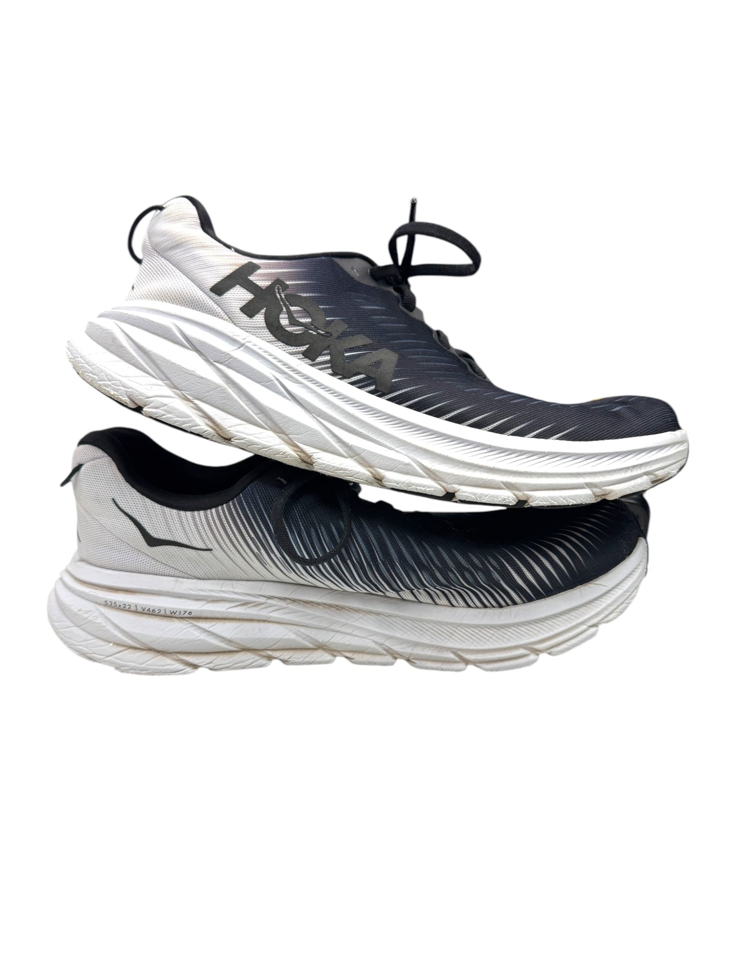 Shoes Athletic By Hoka In Black & White, Size: 9