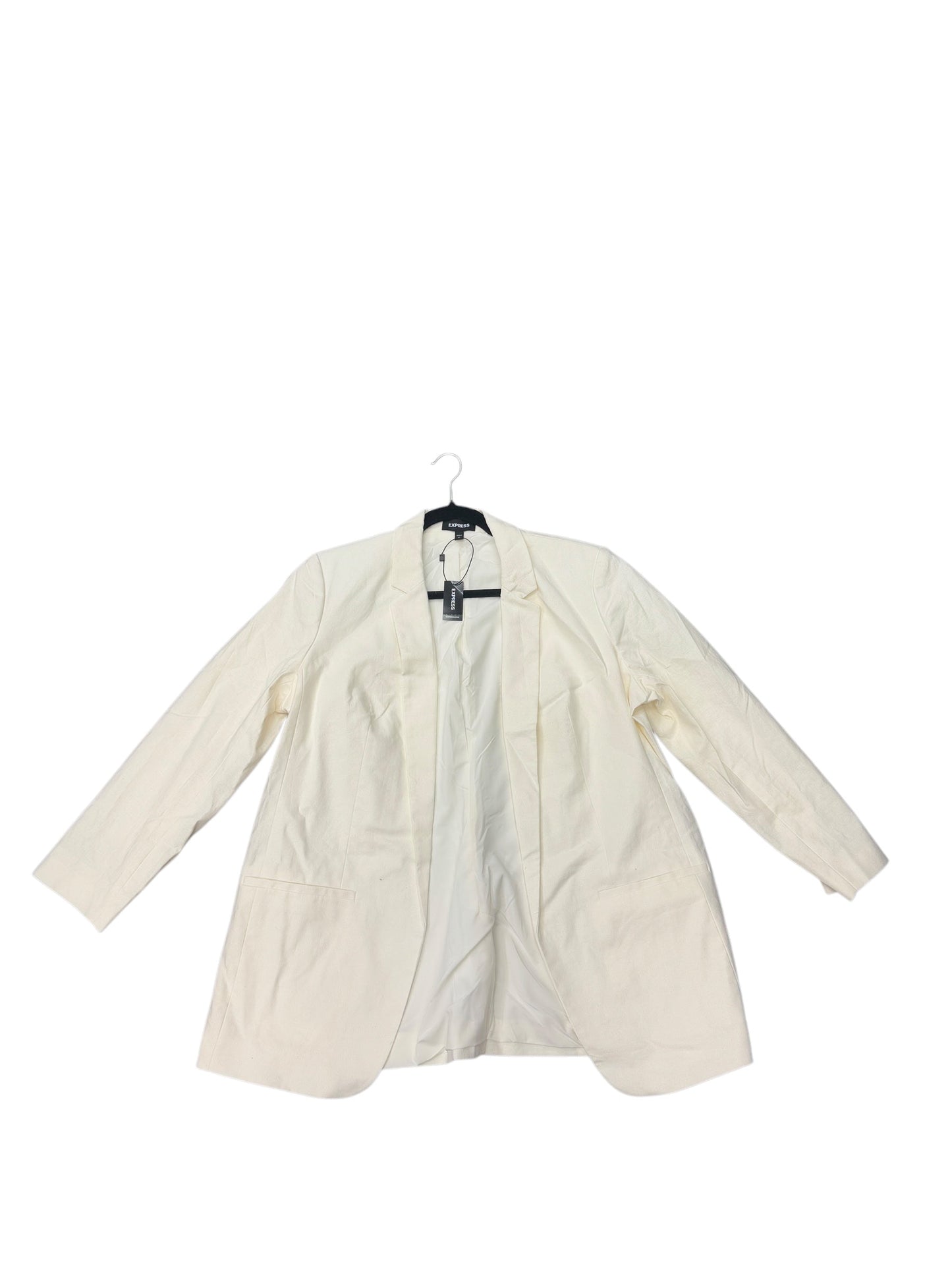 Blazer By Express In Cream, Size: Xl