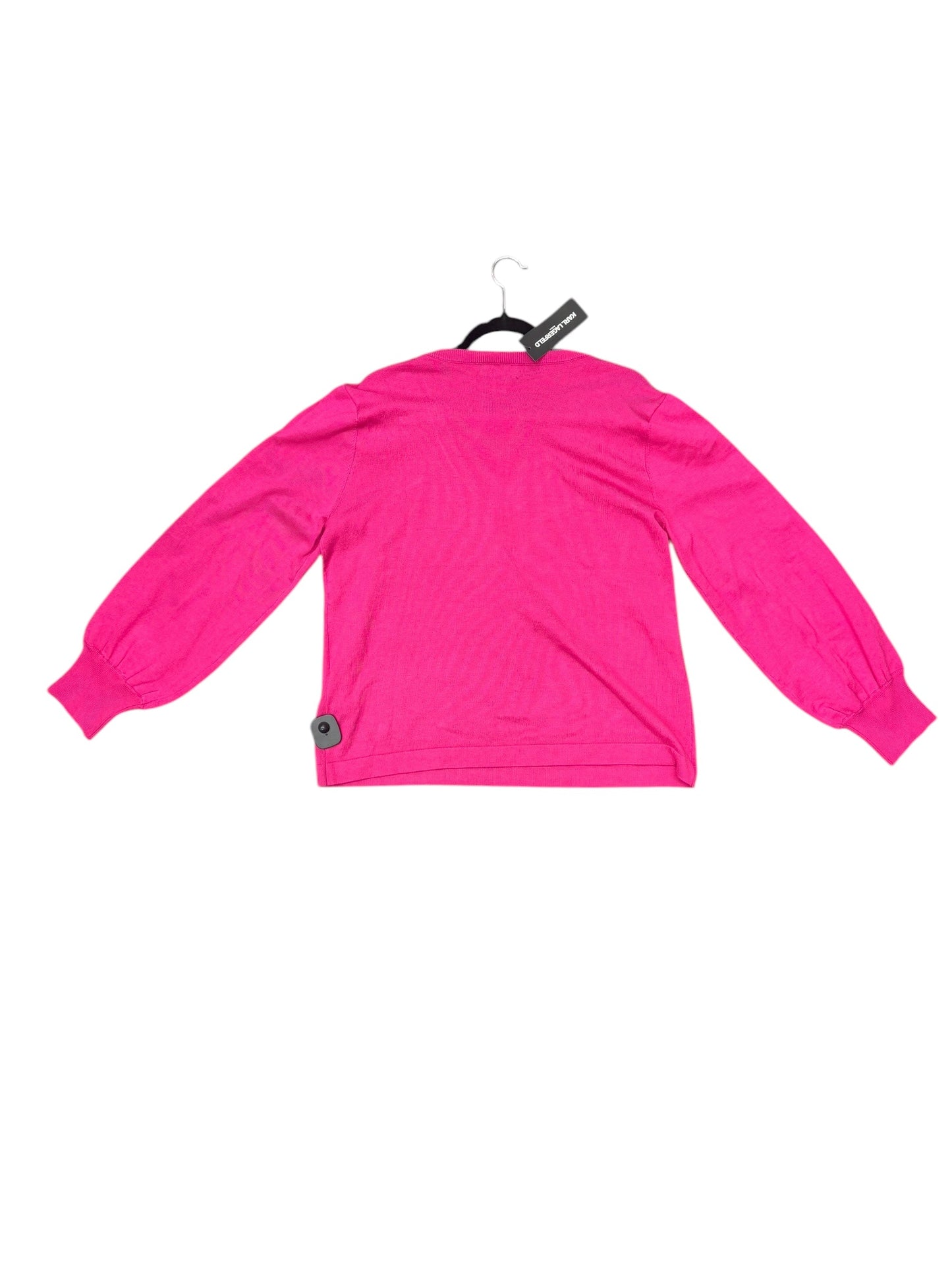 Sweater Designer By Karl Lagerfeld In Pink, Size: Xl