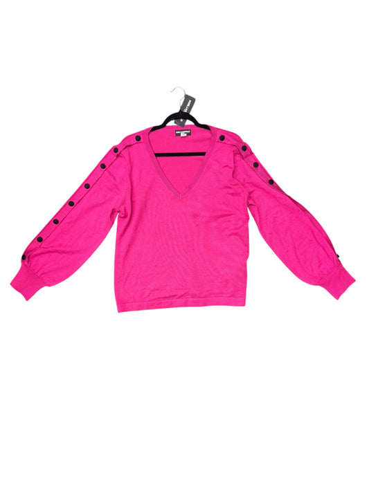 Sweater Designer By Karl Lagerfeld In Pink, Size: Xl