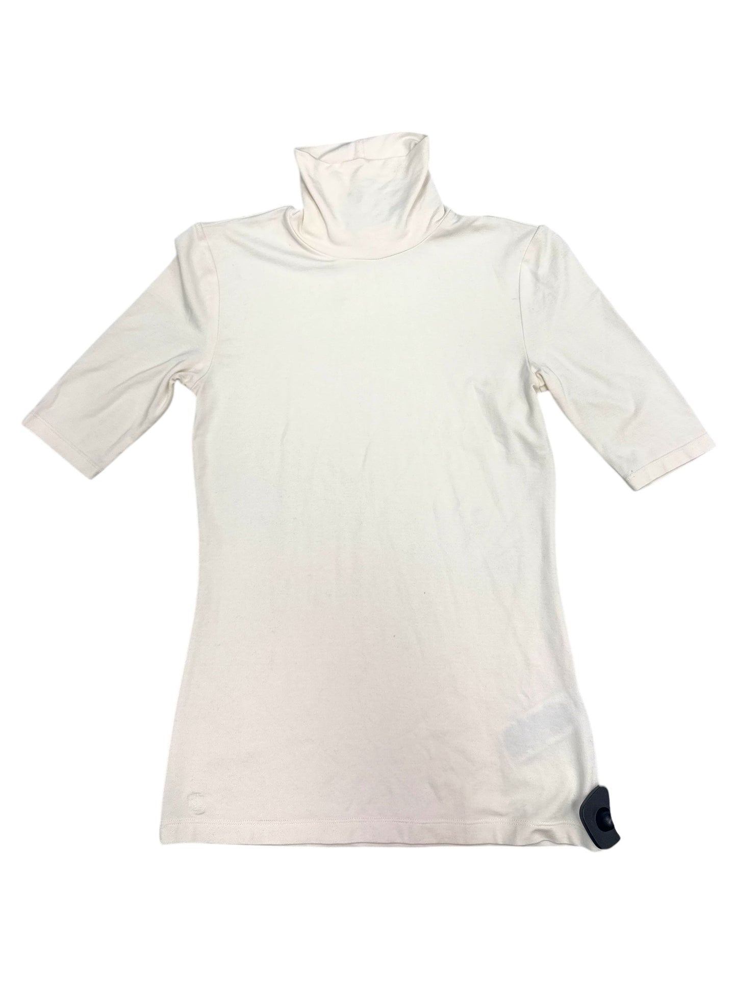 Top Short Sleeve By Ralph Lauren Black Label In Cream, Size: Xs