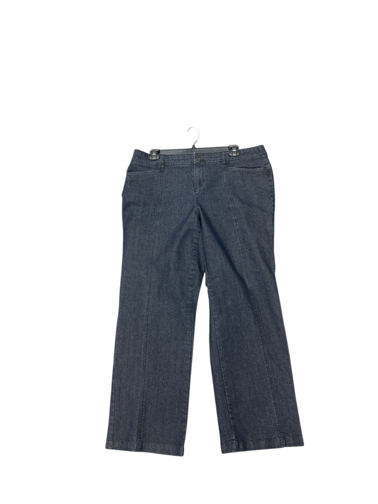 Jeans Straight By Cj Banks In Blue Denim, Size: 18