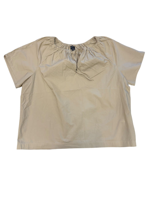 Top Short Sleeve By J. Crew In Tan, Size: M