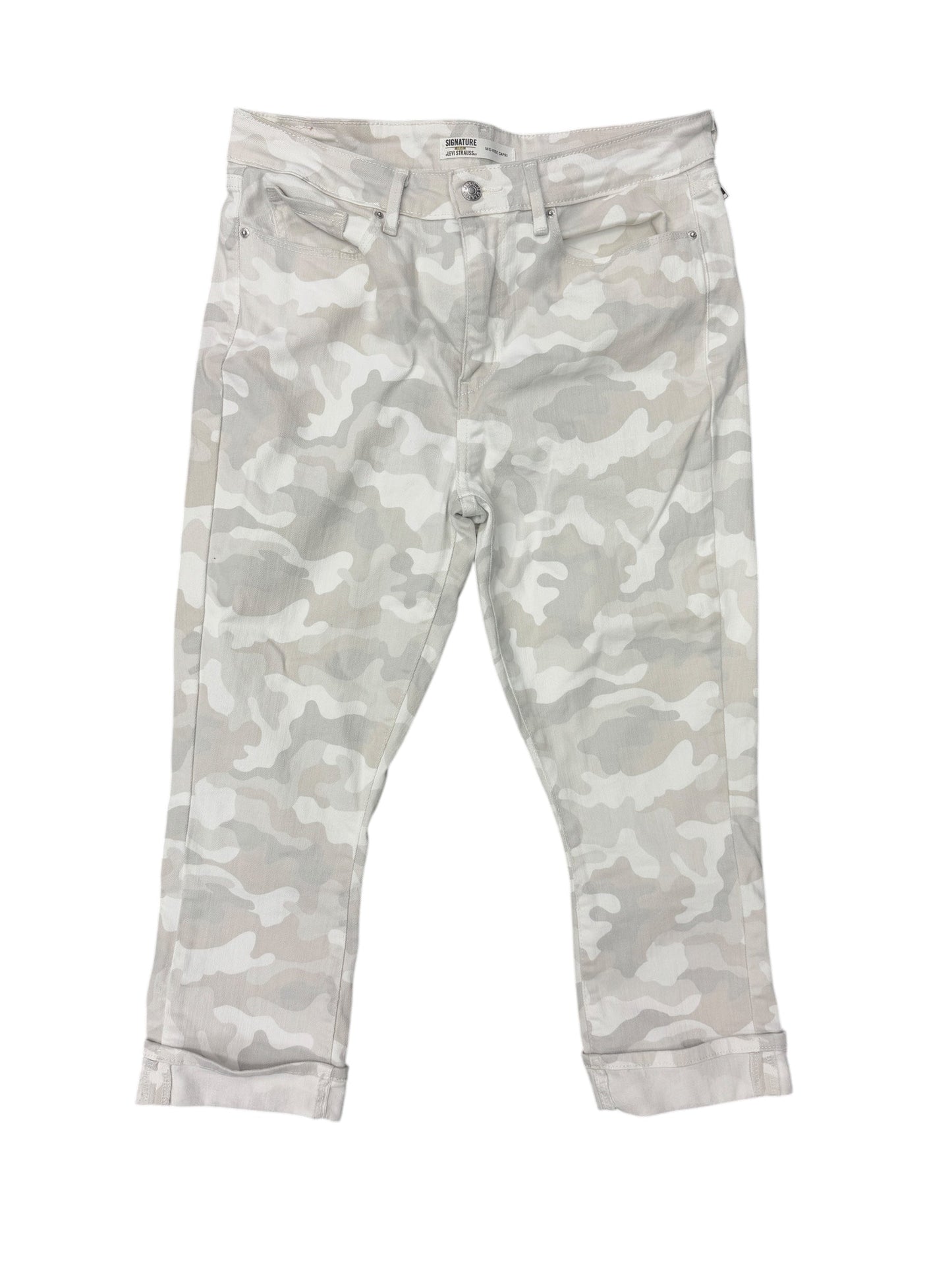 Capris By Levis Signature In Camouflage Print, Size: 10