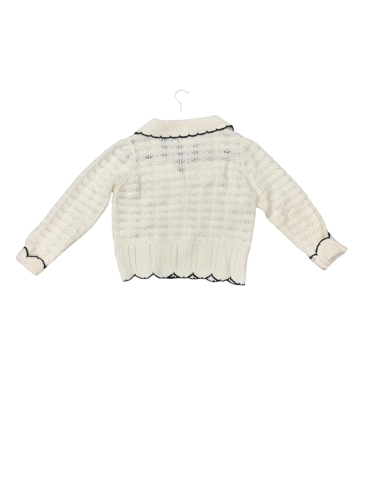 Cardigan By Anthropologie In Cream, Size: Xl