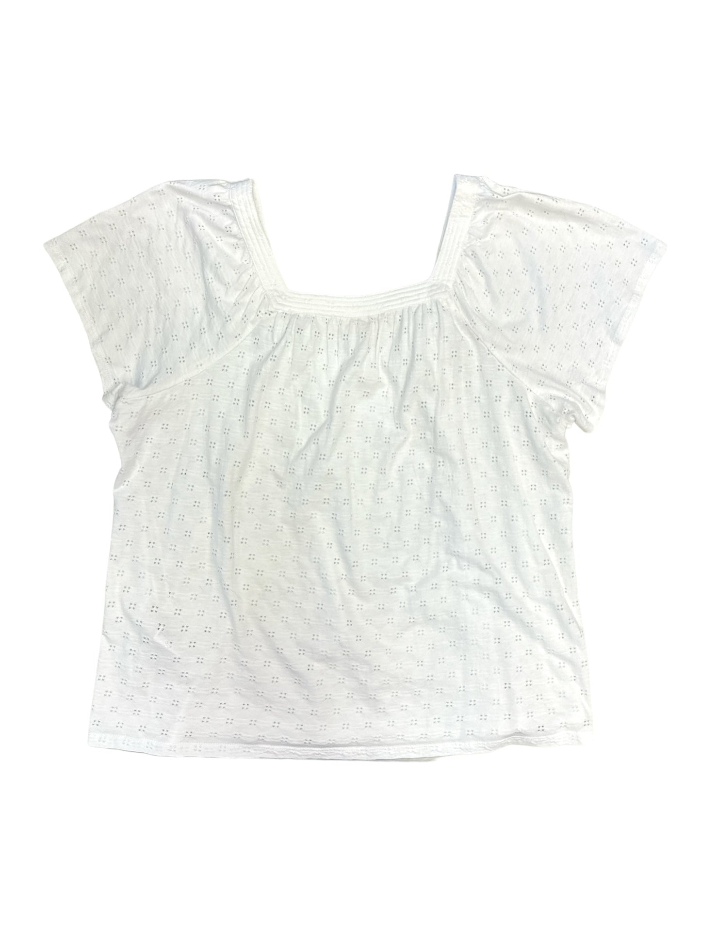White Top Short Sleeve Style And Company, Size 2x