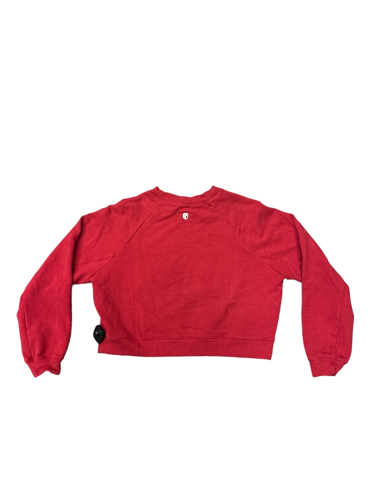 Red Sweatshirt Collar Cmb, Size M