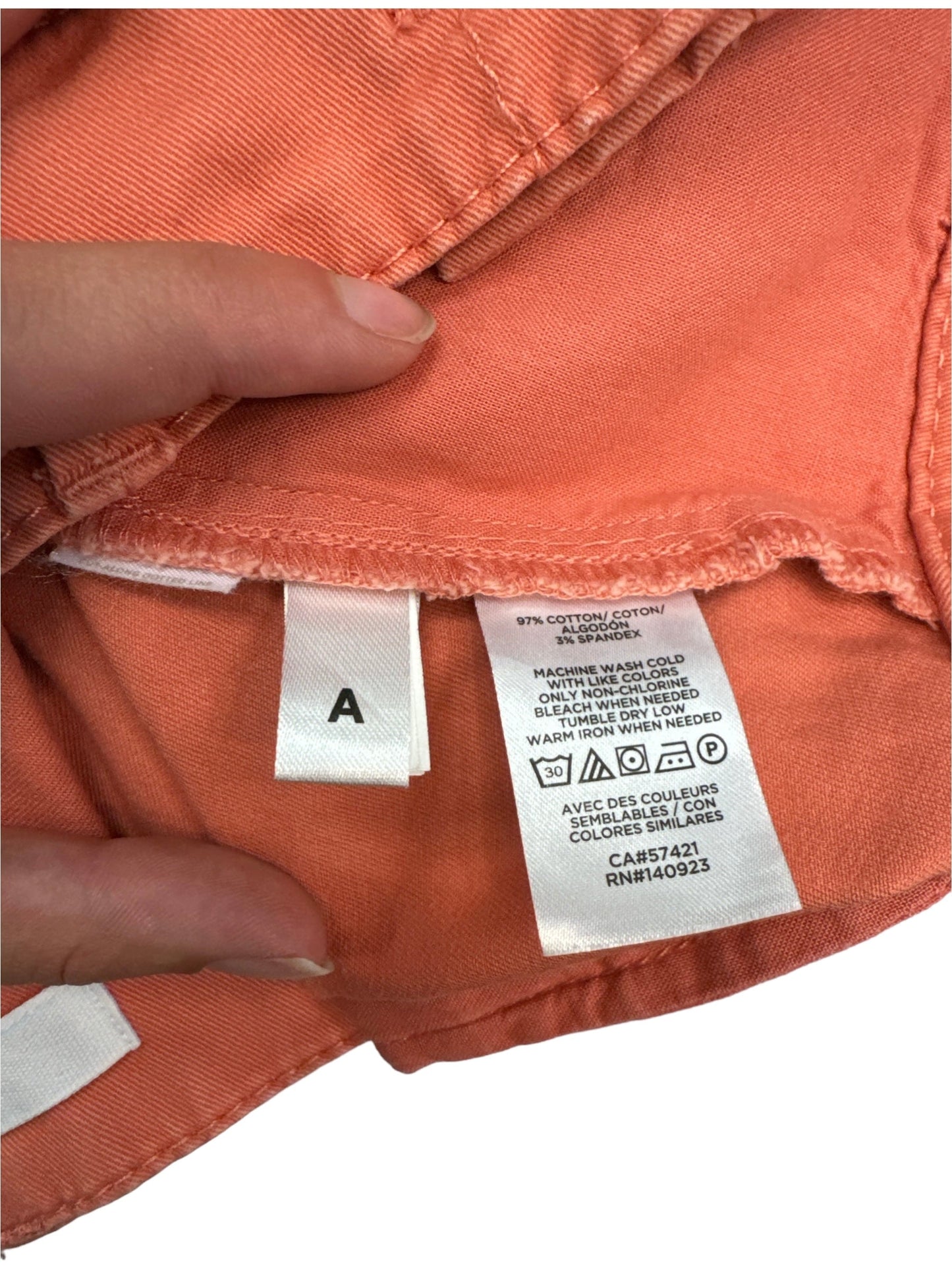 Orange Shorts Loft, Size 2