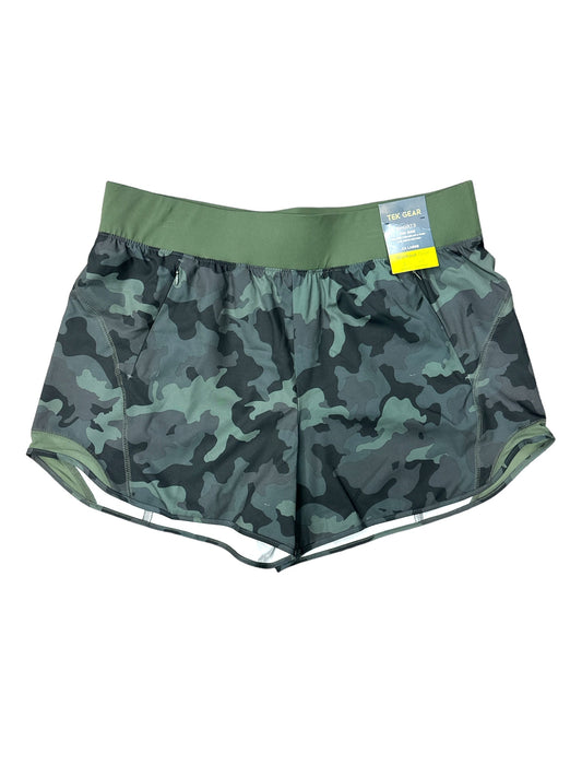 Camouflage Print Athletic Shorts Tek Gear, Size 2x