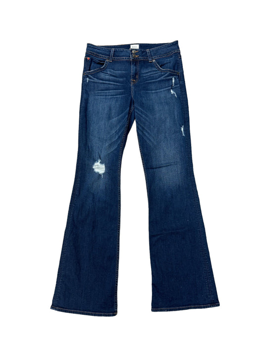 Blue Denim Jeans Flared Hudson, Size 14