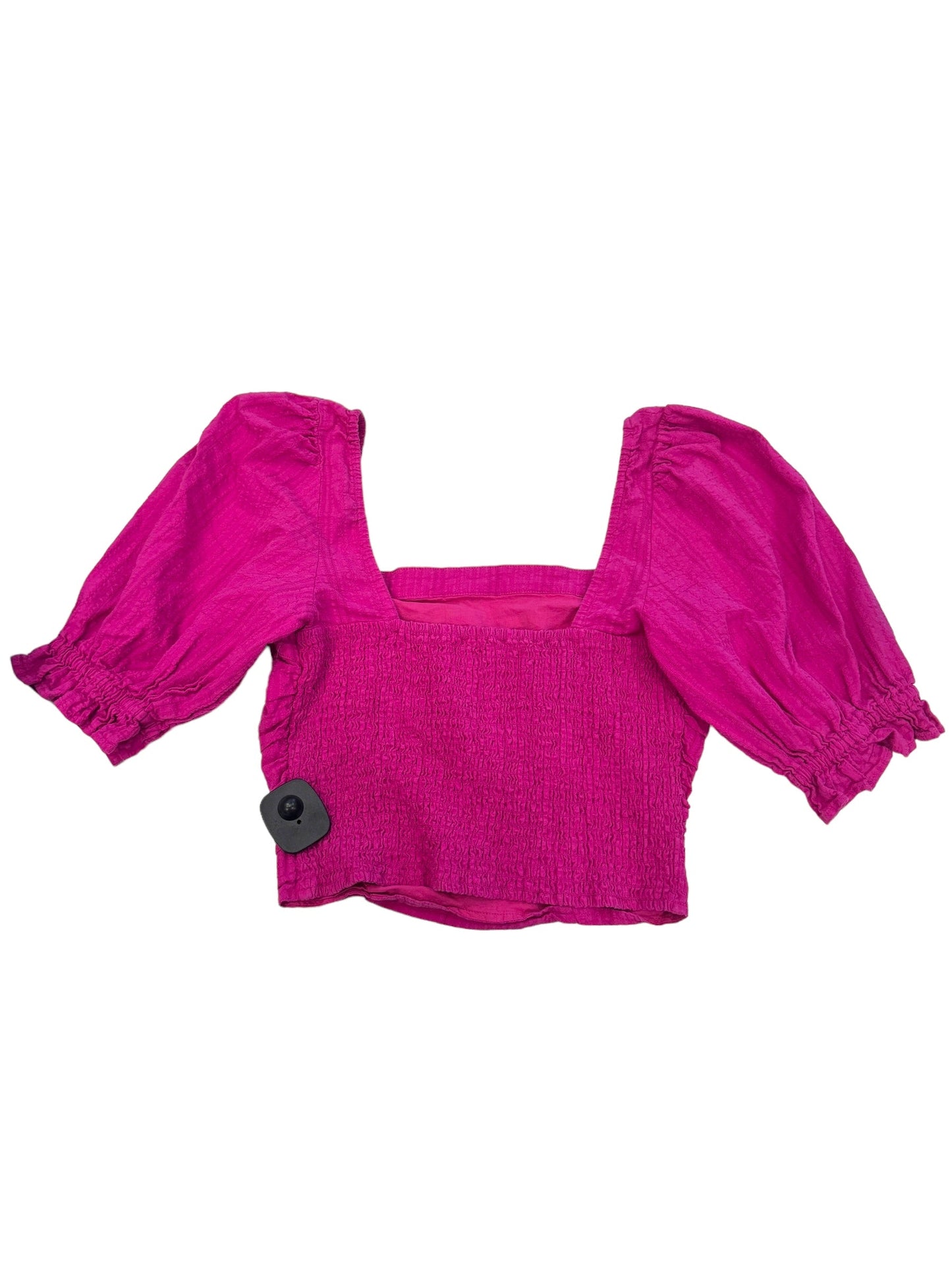 Pink Blouse Short Sleeve Cmc, Size S