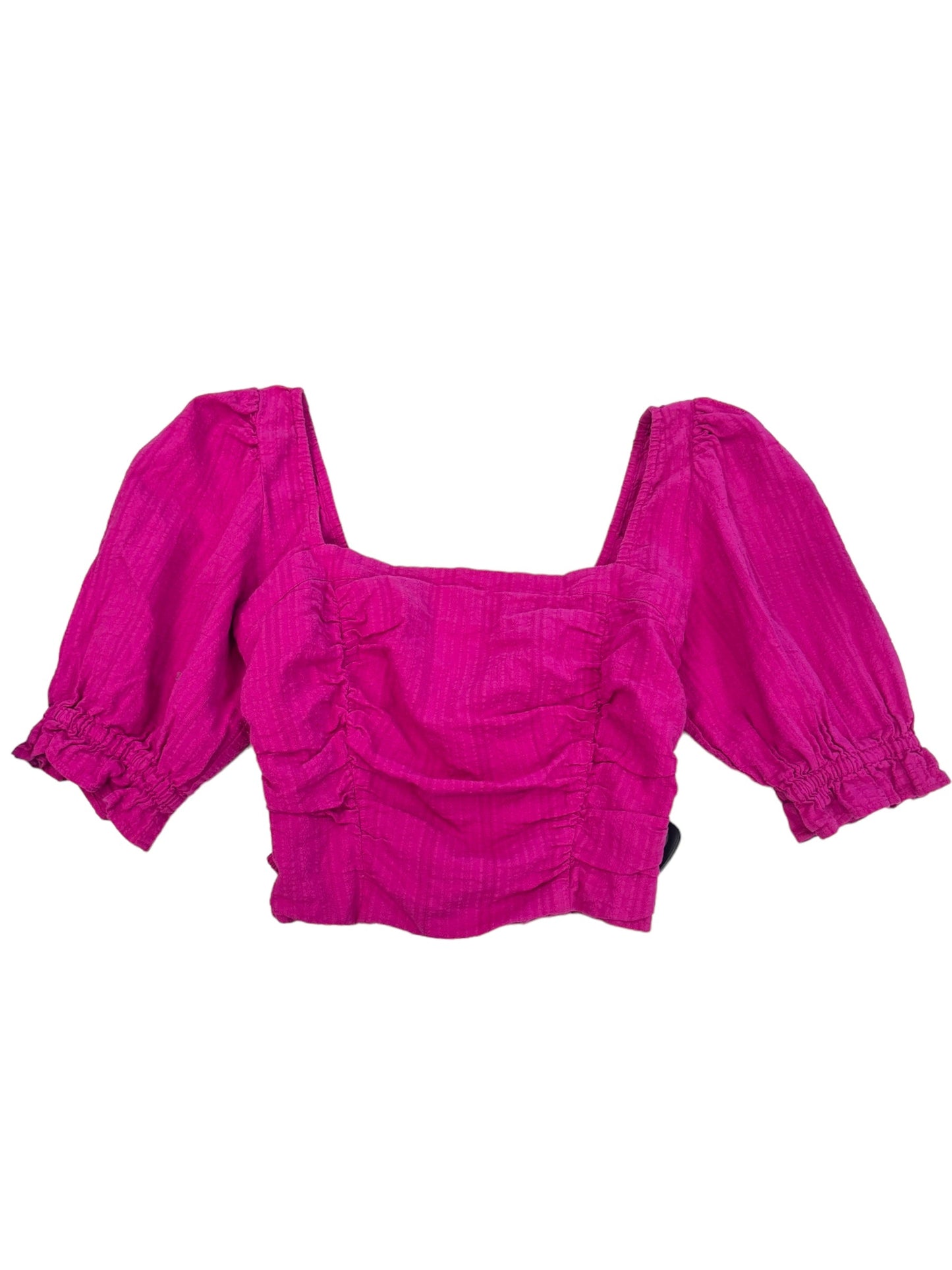 Pink Blouse Short Sleeve Cmc, Size S