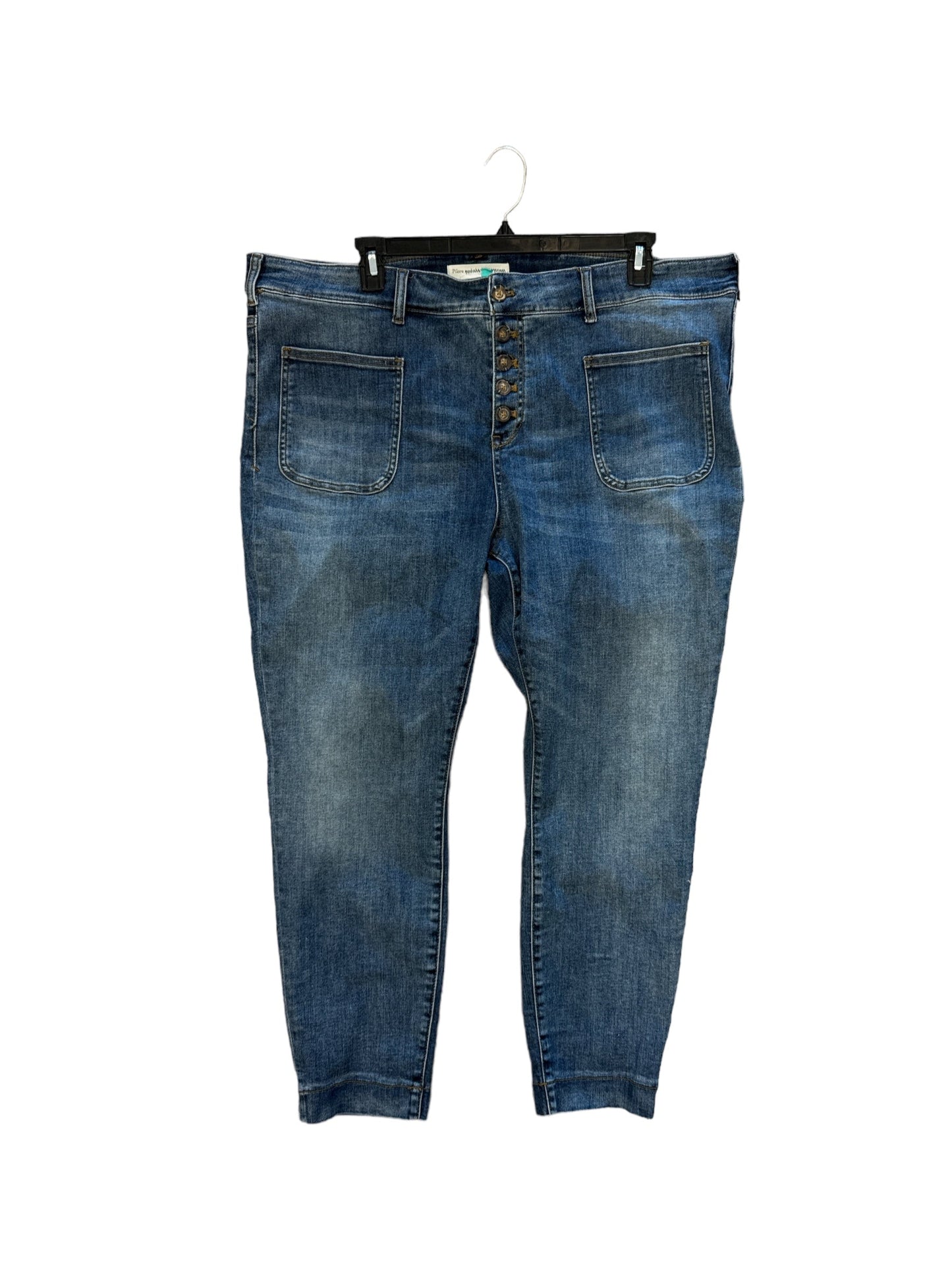 Blue Denim Jeans Straight Pilcro, Size 22w