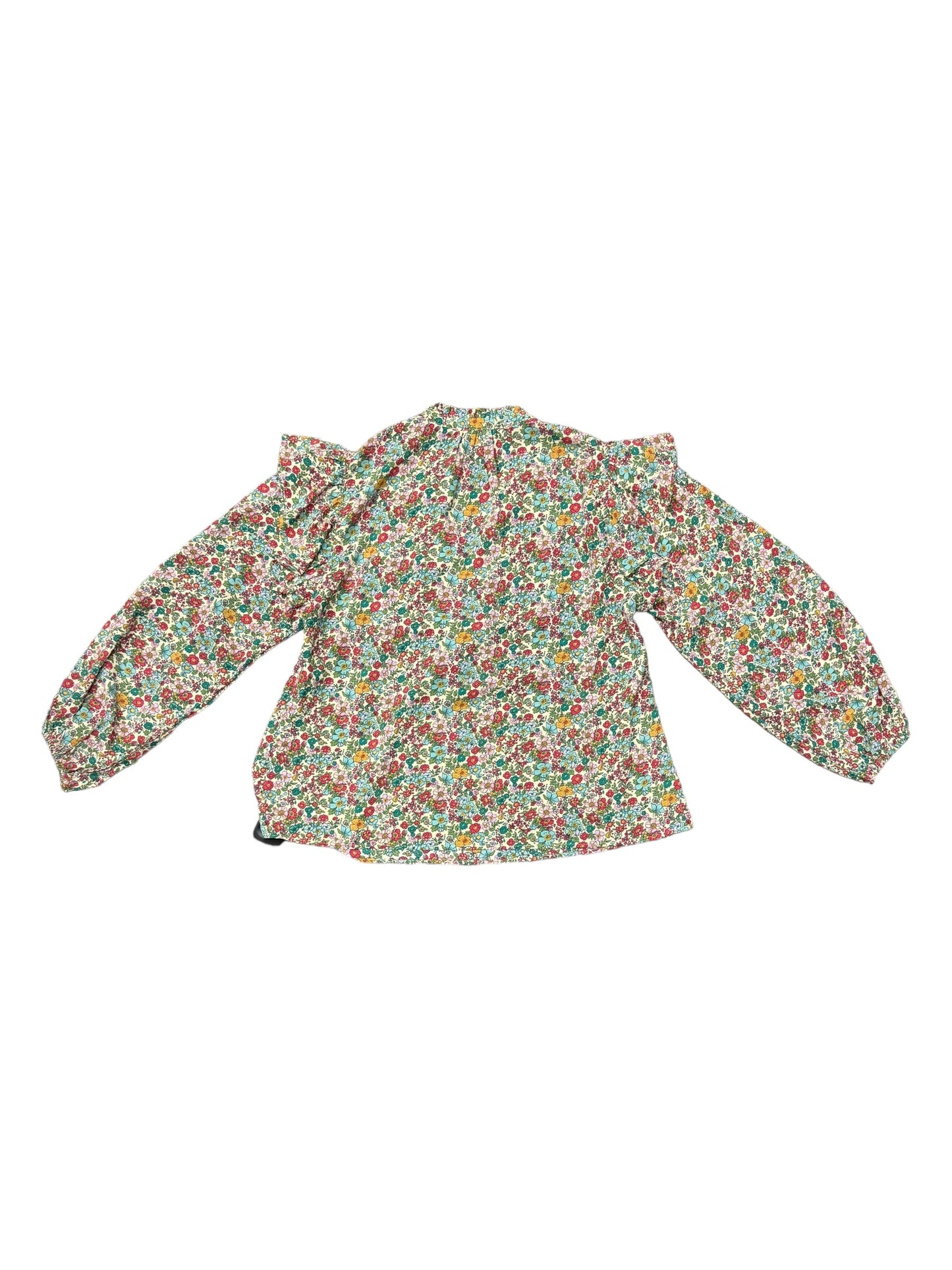 Floral Print Top Long Sleeve Cmc, Size M