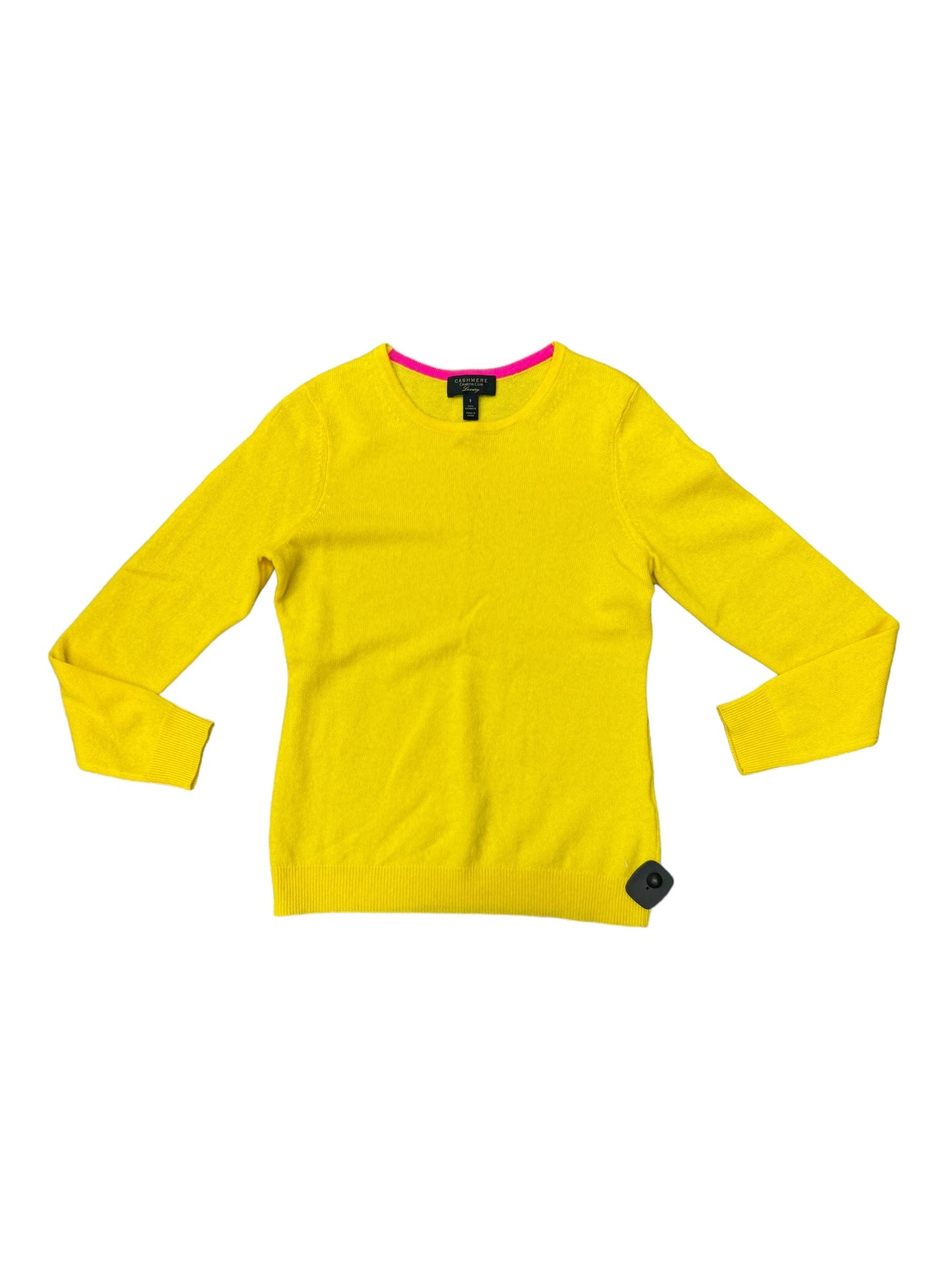 Yellow Sweater Cashmere Charter Club, Size S