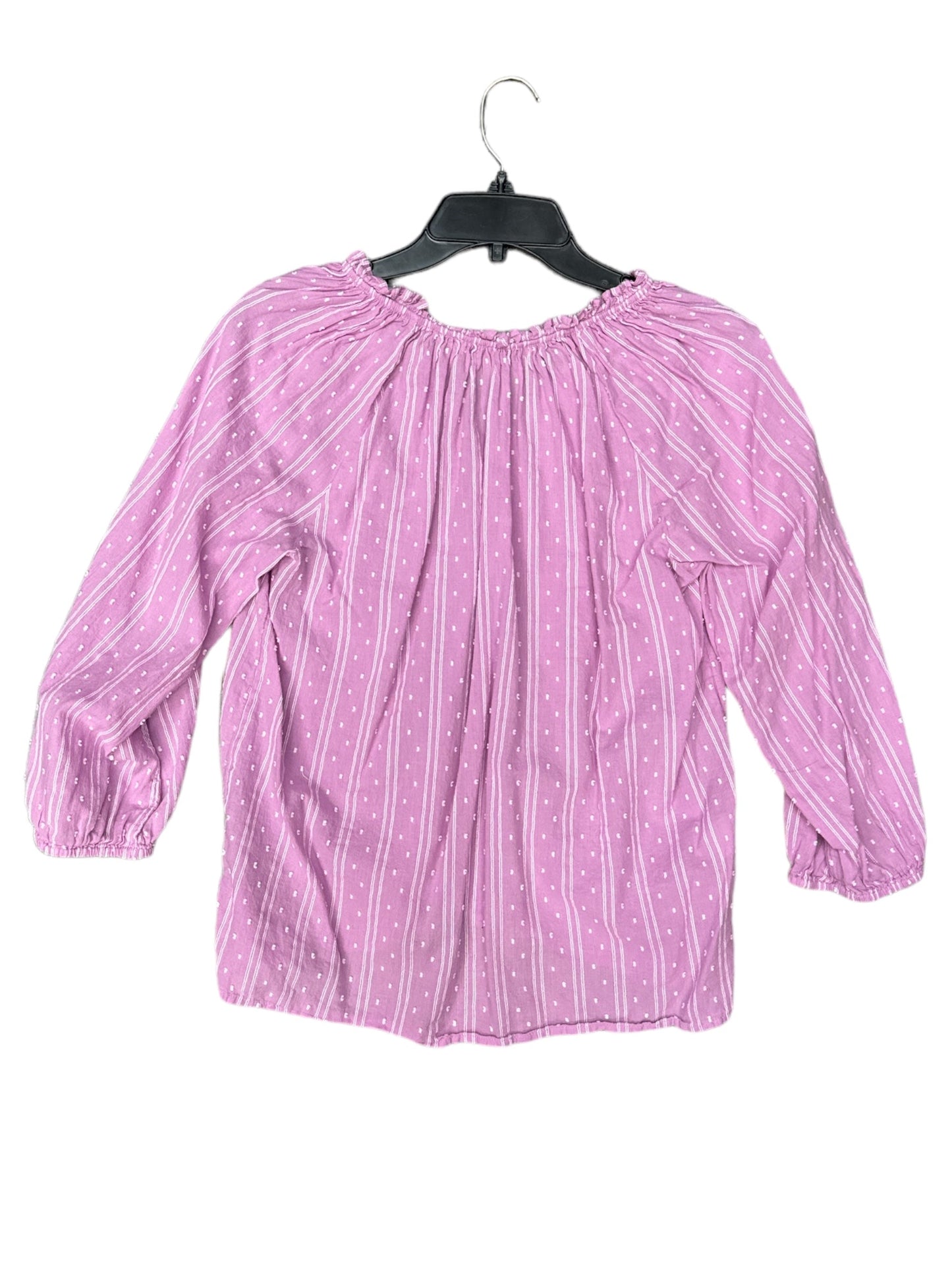 Pink Top Long Sleeve Loft, Size S