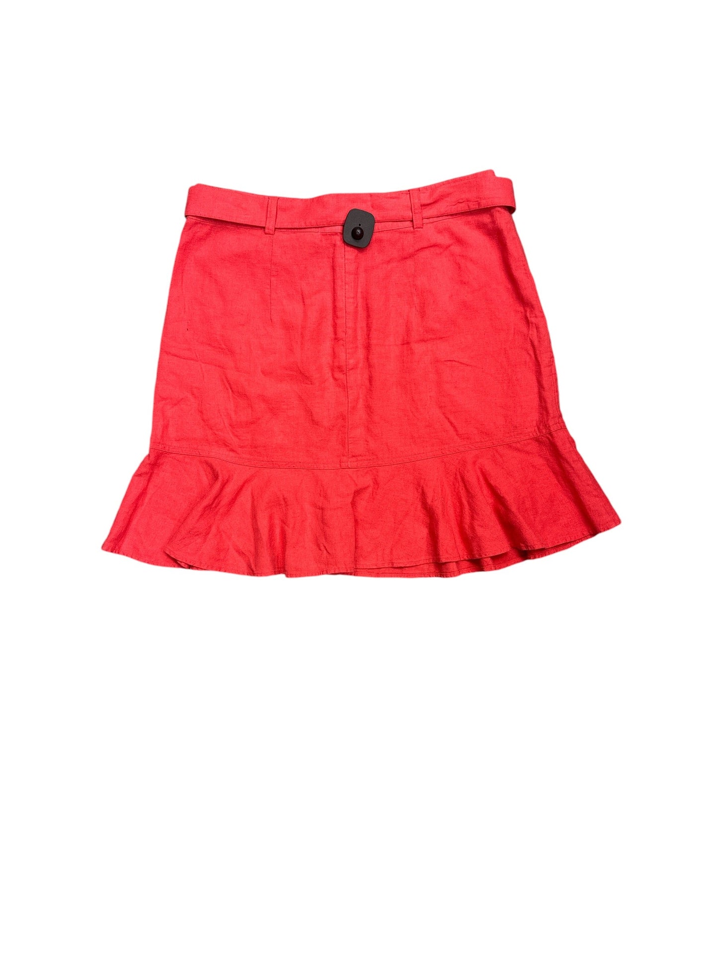 Skirt Midi By Loft In Orange, Size: 10