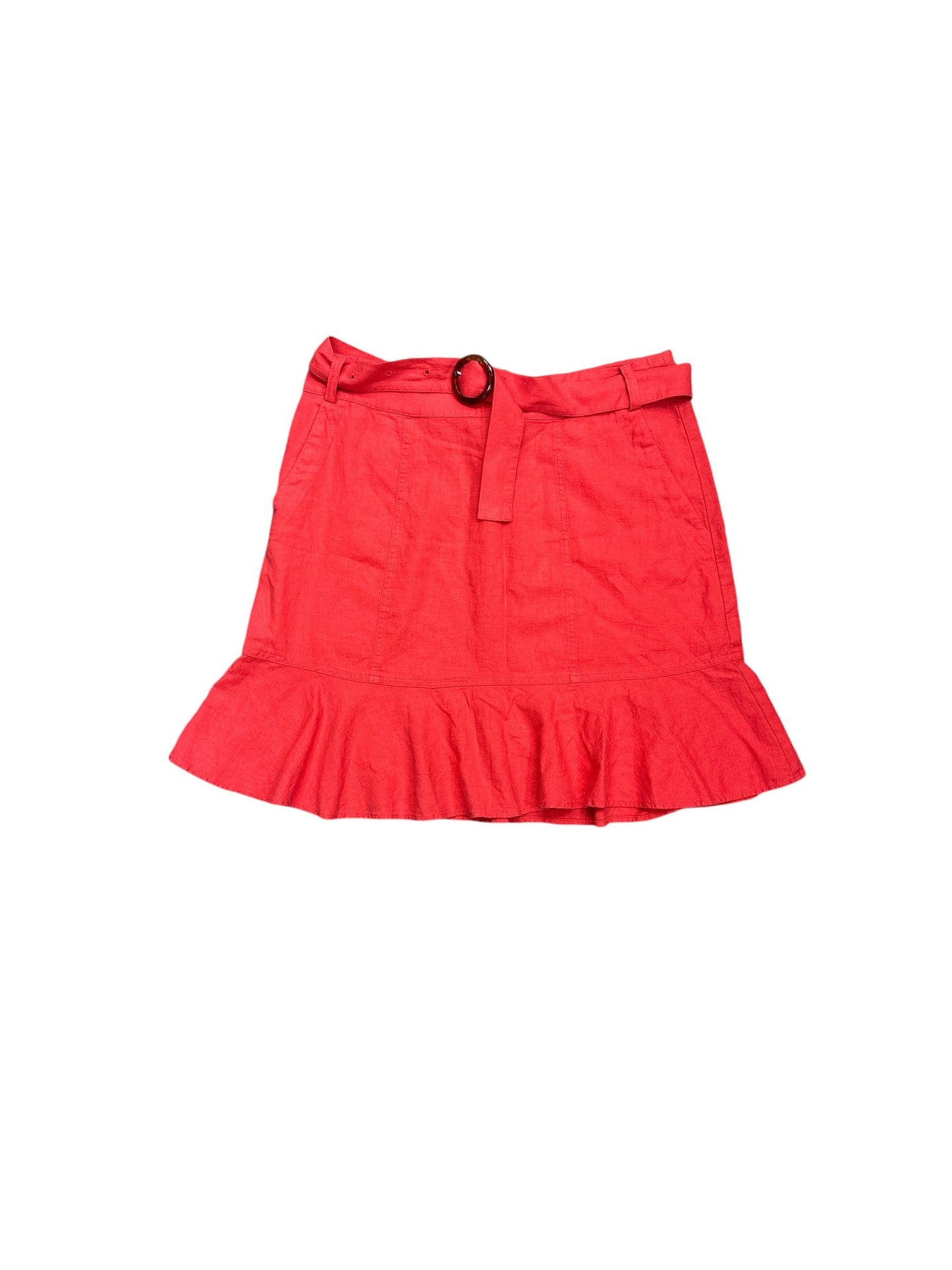 Skirt Midi By Loft In Orange, Size: 10