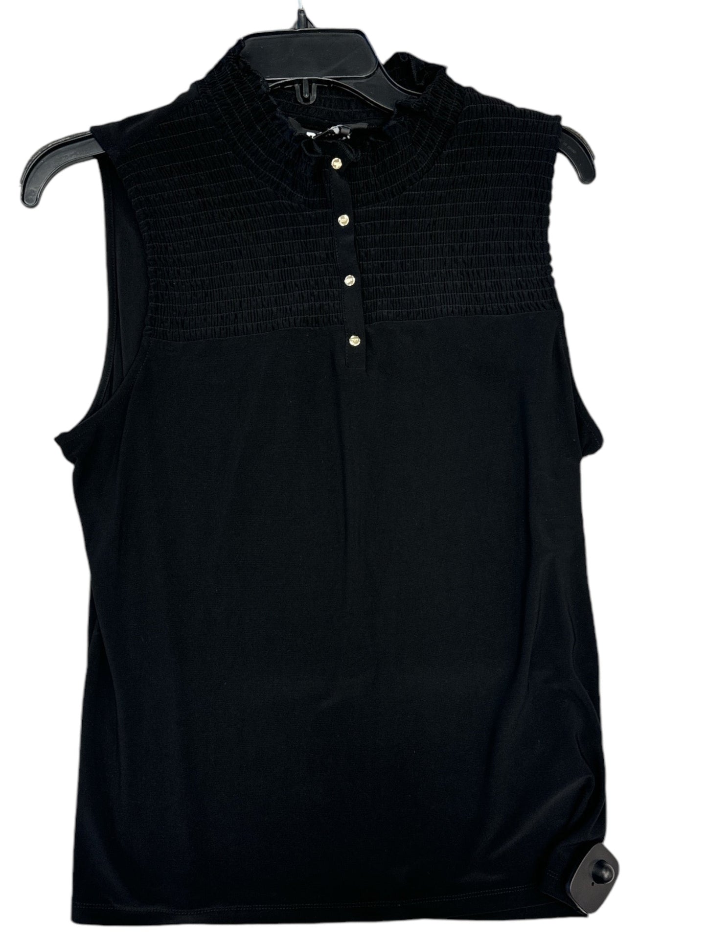 Top Sleeveless By Dkny In Black, Size: M