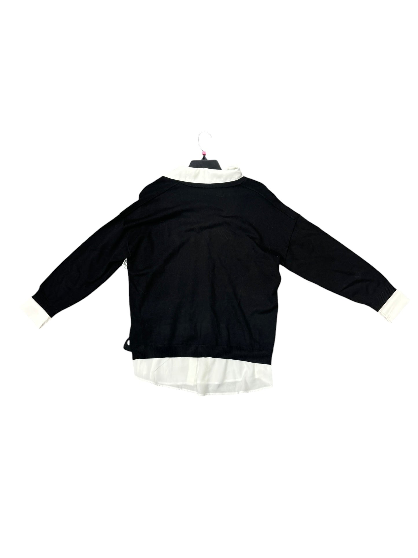 Top Long Sleeve By Adrianna Papell In Black, Size: M