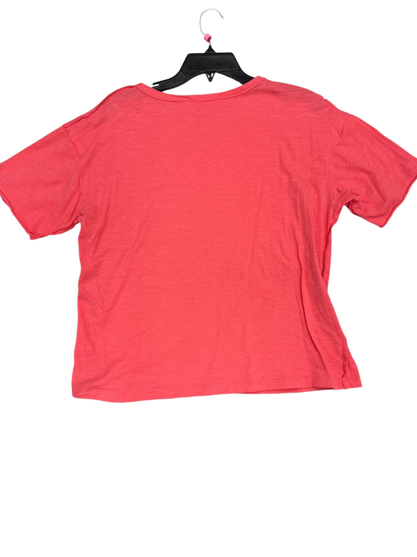 Top Short Sleeve By Double Zero In Coral, Size: S