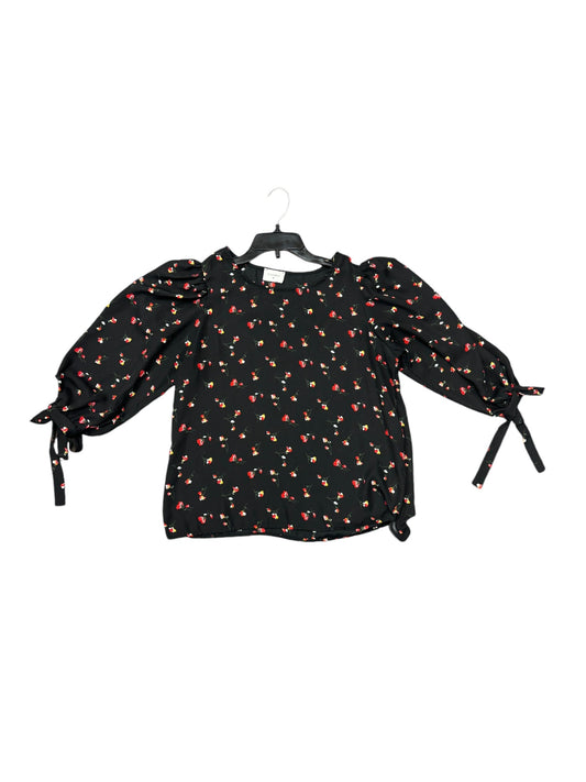 Blouse Long Sleeve By Everly In Floral Print, Size: M