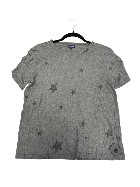 Top Short Sleeve By Splendid In Grey, Size: L