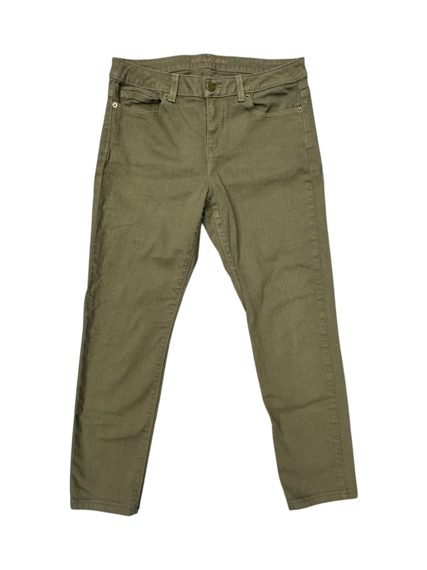 Pants Cropped By Michael By Michael Kors In Green, Size: 4