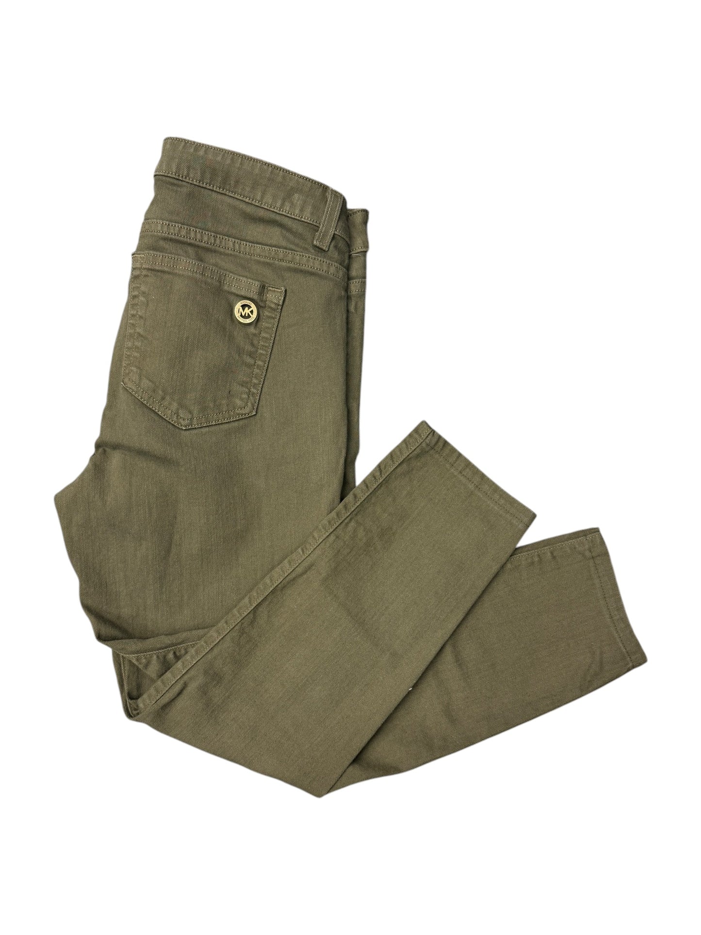 Pants Cropped By Michael By Michael Kors In Green, Size: 4