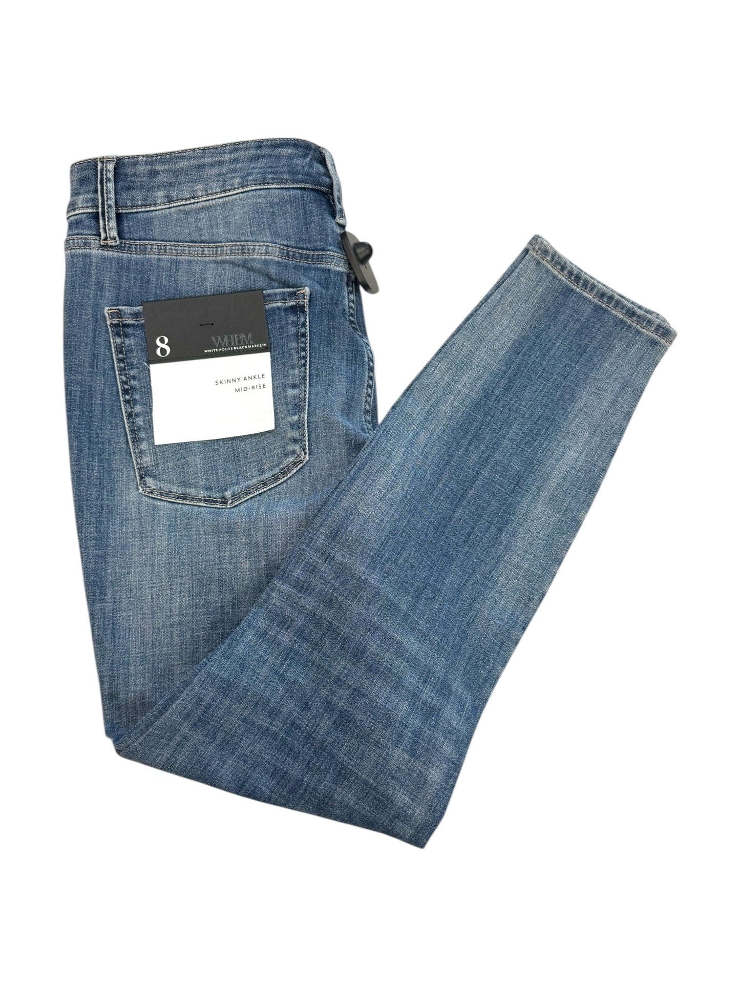 Jeans Skinny By White House Black Market In Blue Denim, Size: 8