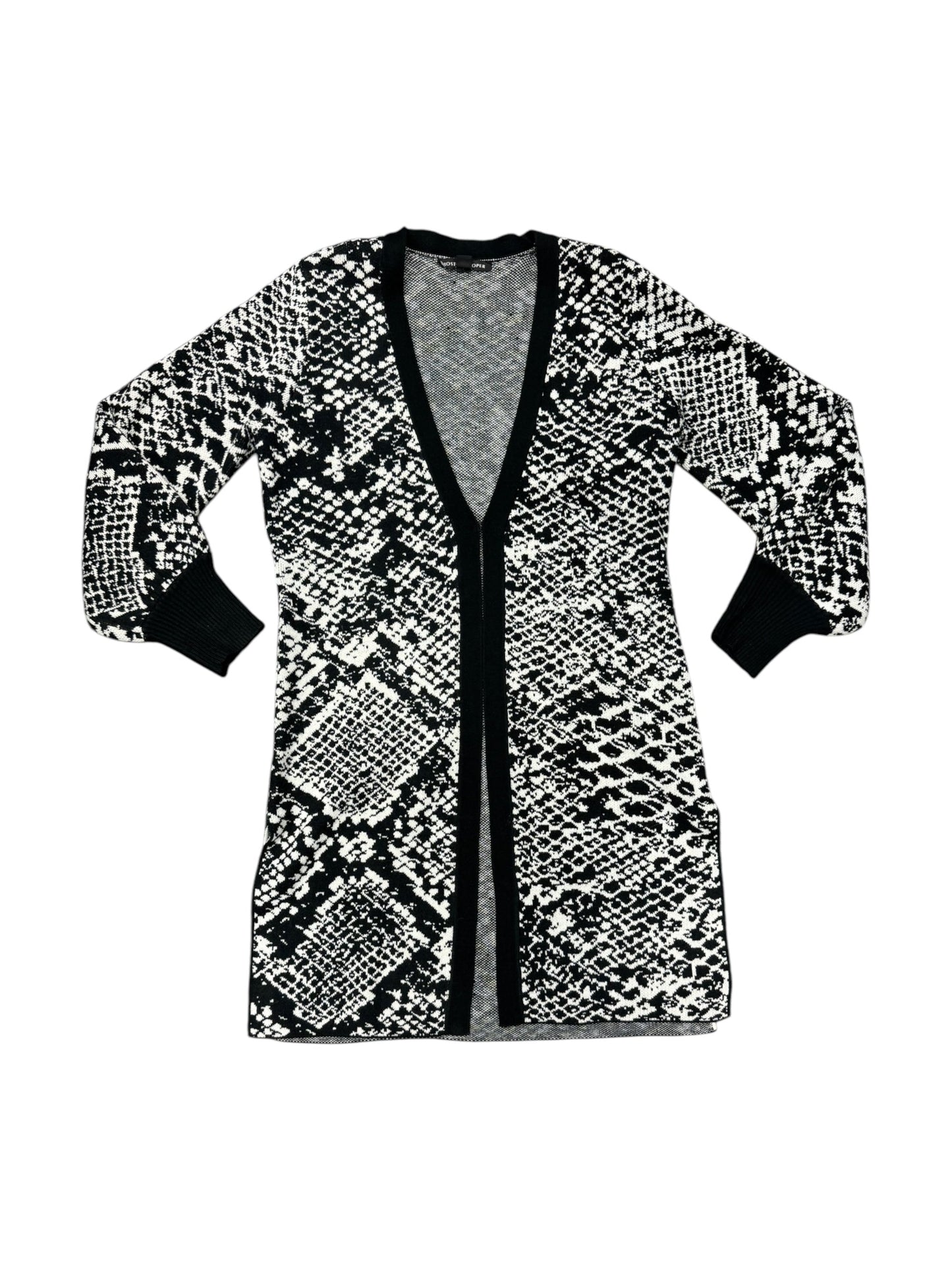 Cardigan By Boston Proper In Black & White, Size: S