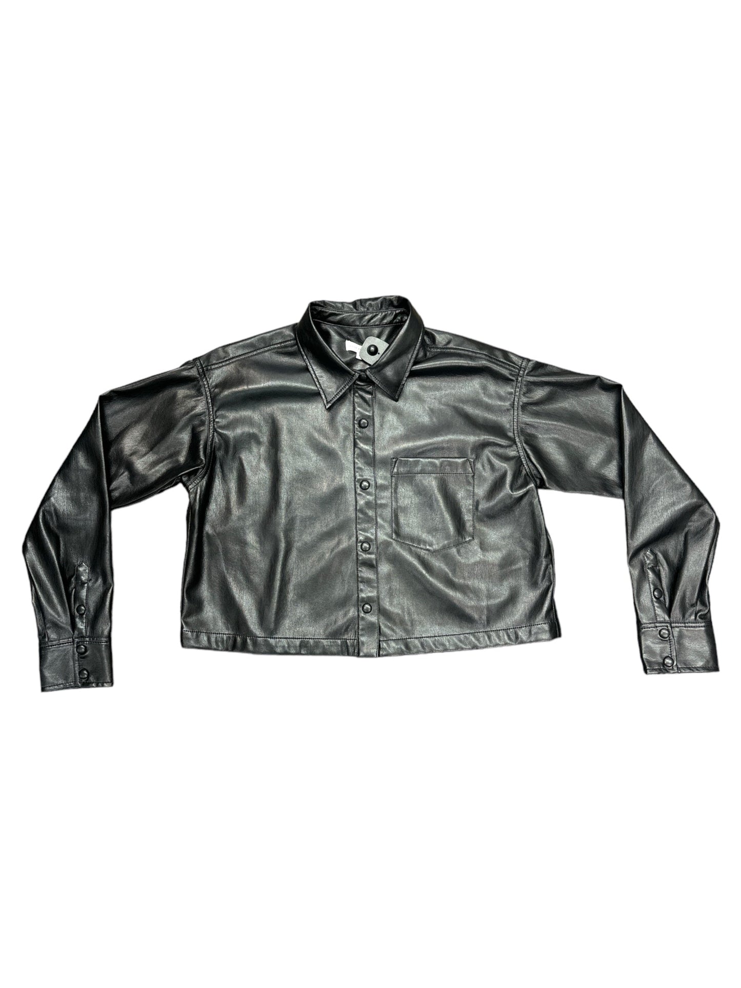 Jacket Moto By Good American In Black, Size: S