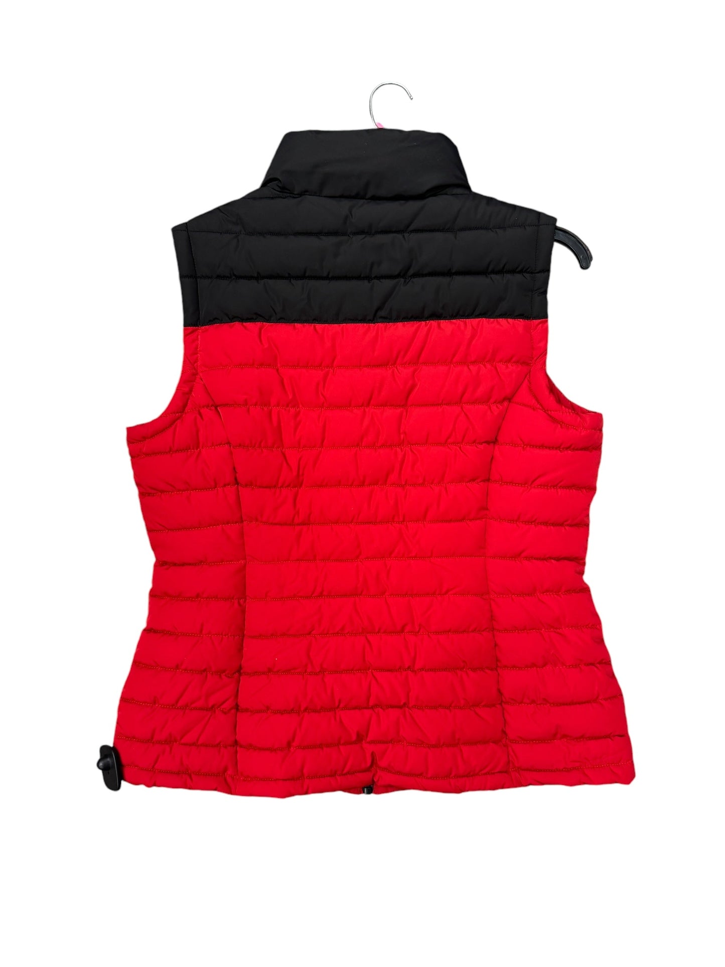 Vest Puffer & Quilted By Calvin Klein In Red, Size: M