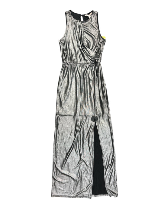 Dress Party Long By Forever 21 In Silver, Size: 4